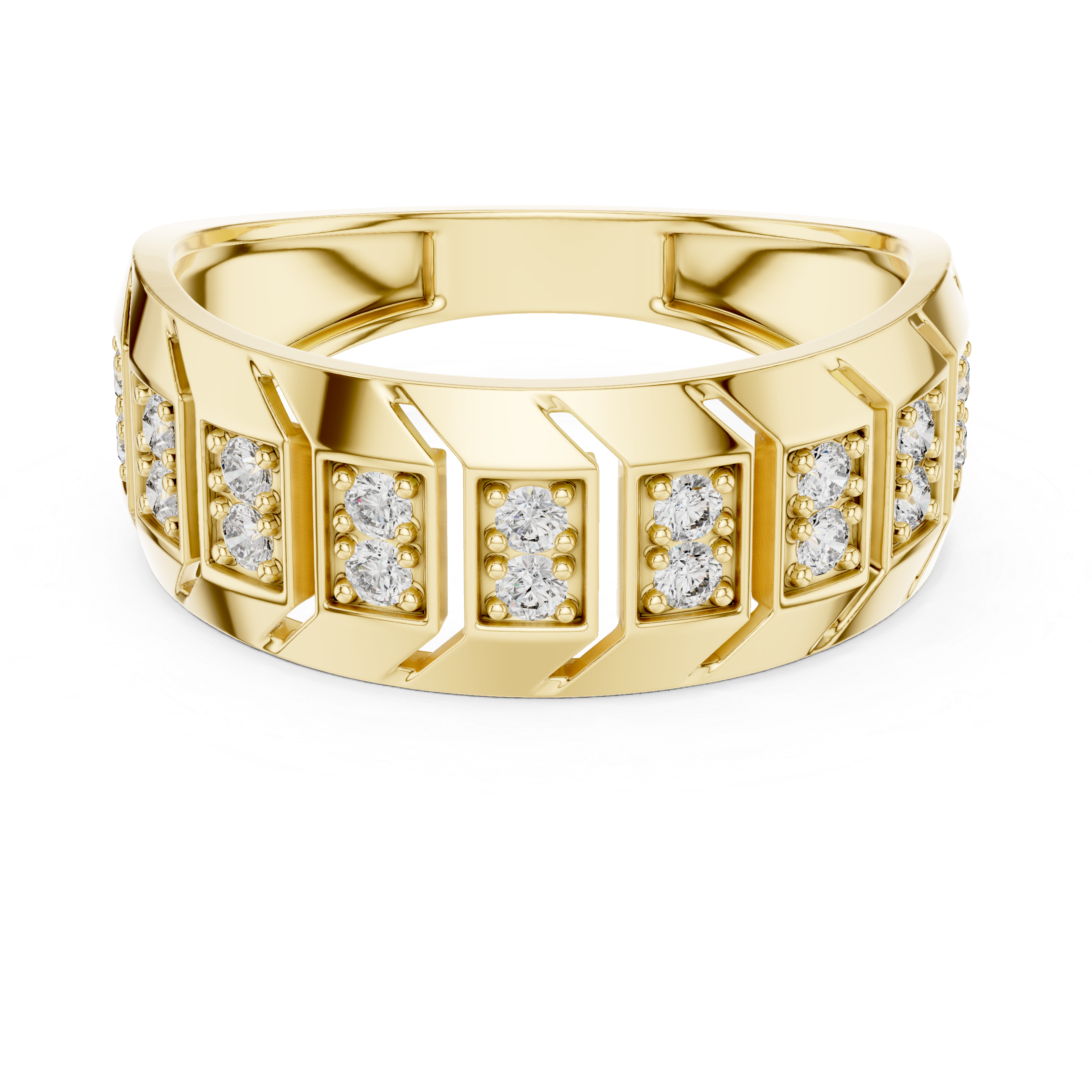 KM0210 Yellow Gold View 4