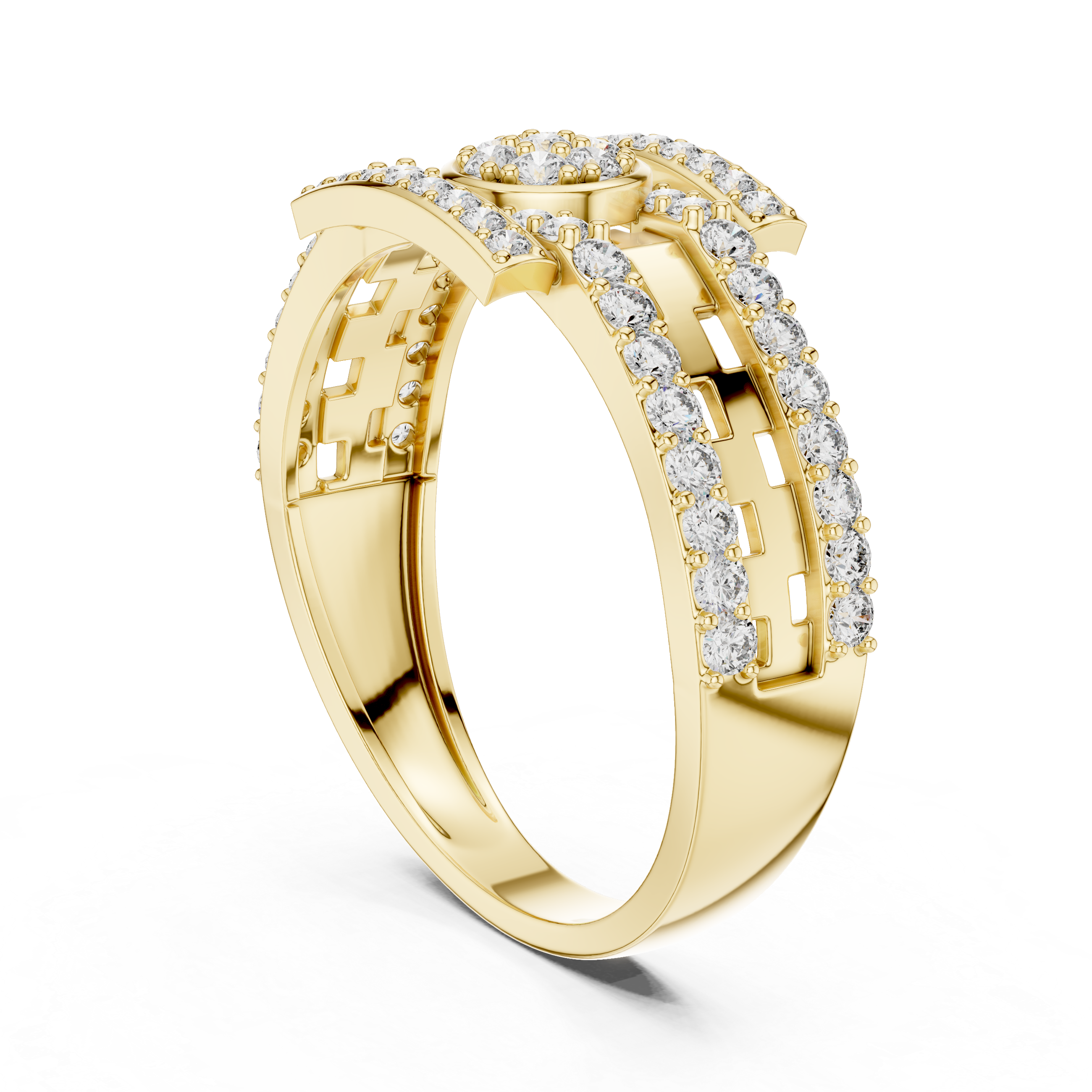 KM0211 Yellow Gold View 1