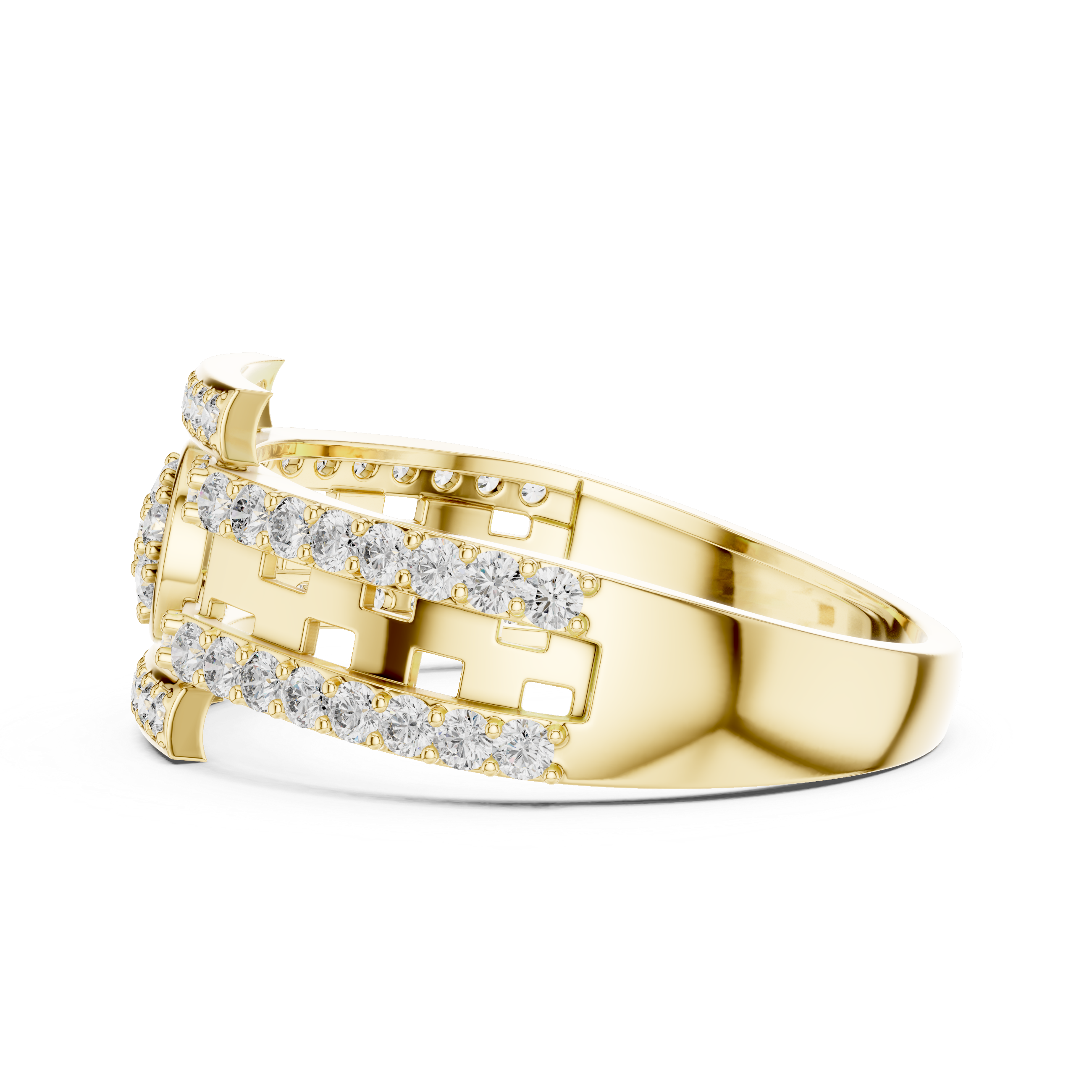 KM0211 Yellow Gold View 3