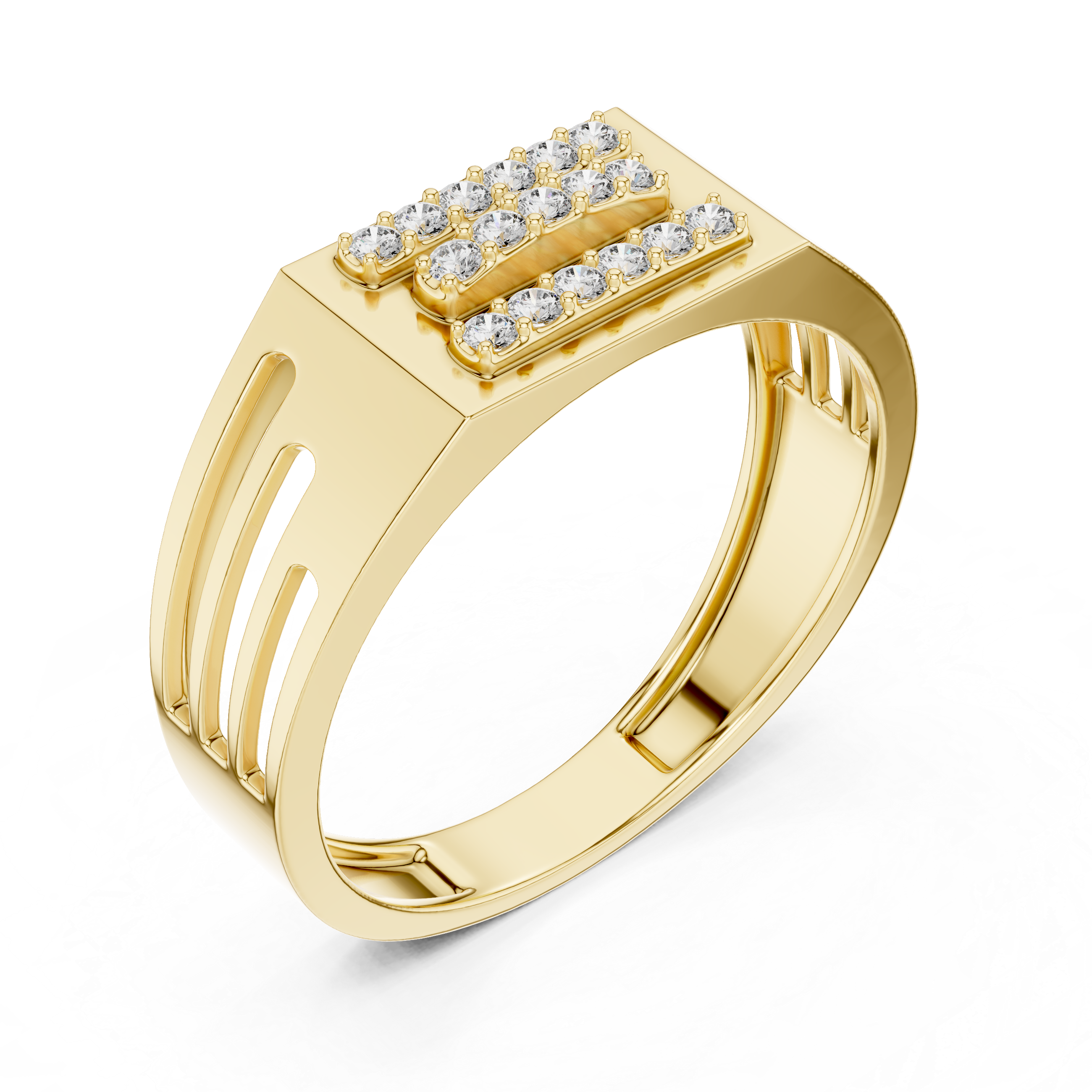 KM0212 Yellow Gold View 2