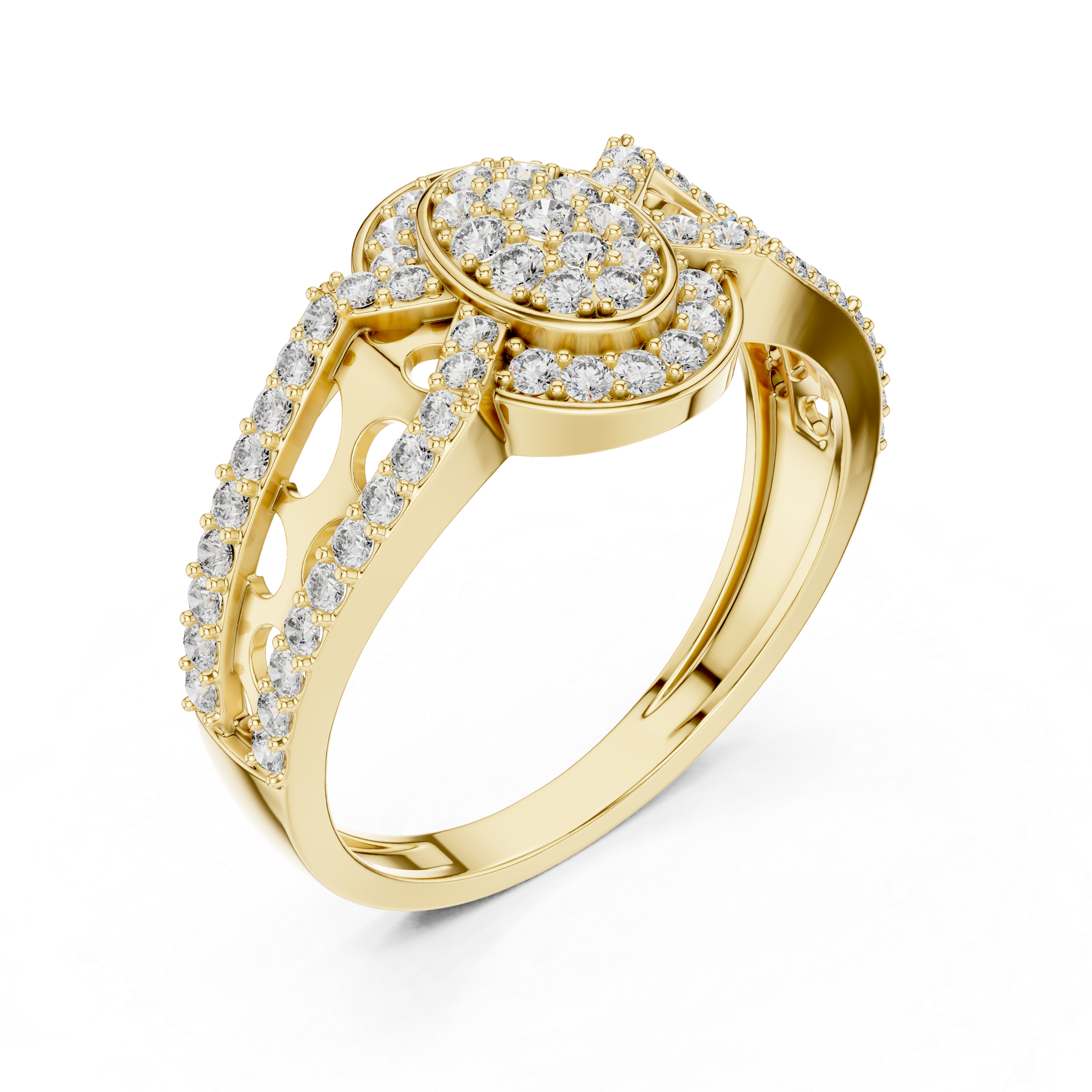 KM0195 Yellow Gold View 2