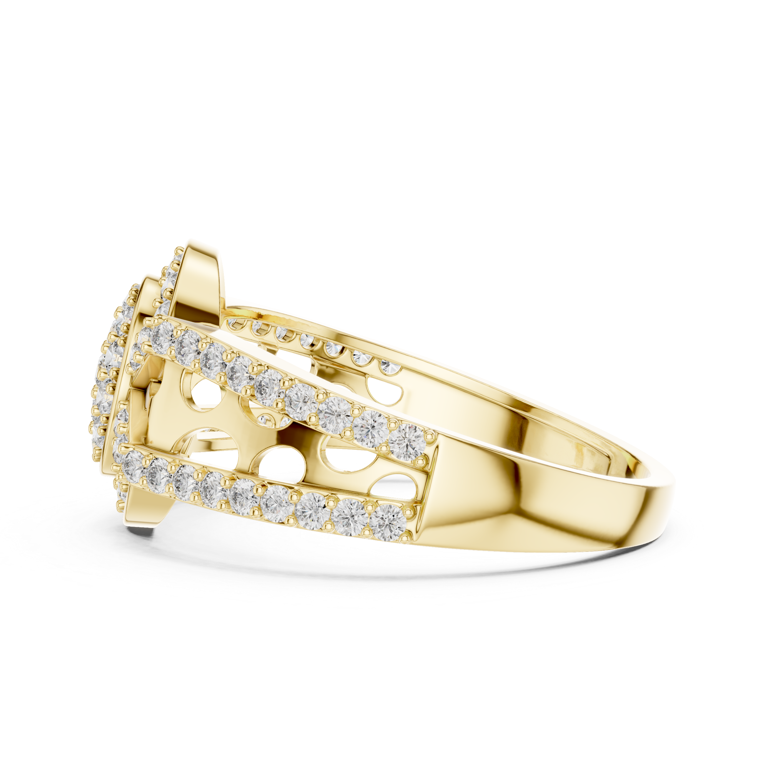 KM0195 Yellow Gold View 3