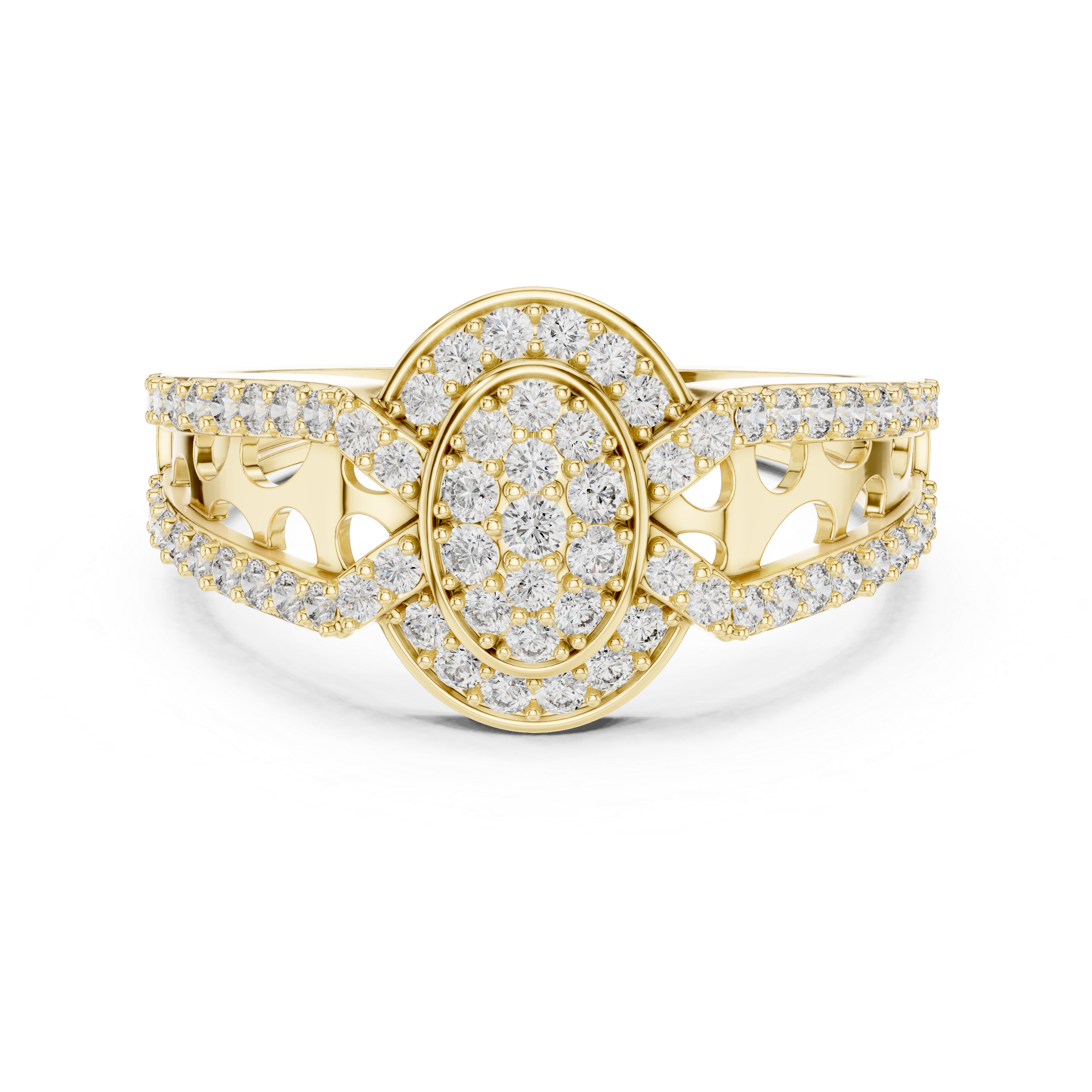 KM0195 Yellow Gold View 4