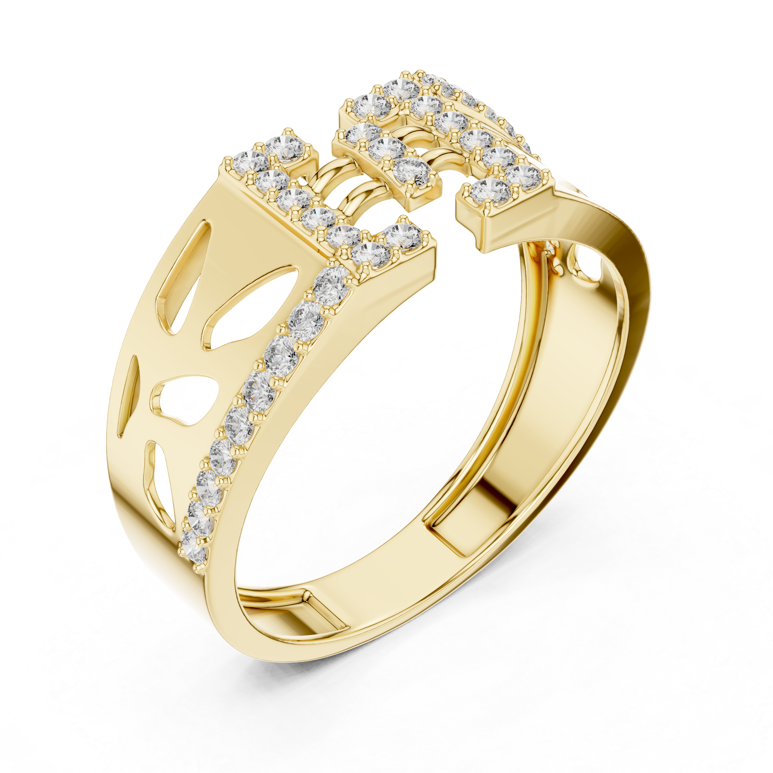 KM0213 Yellow Gold View 2