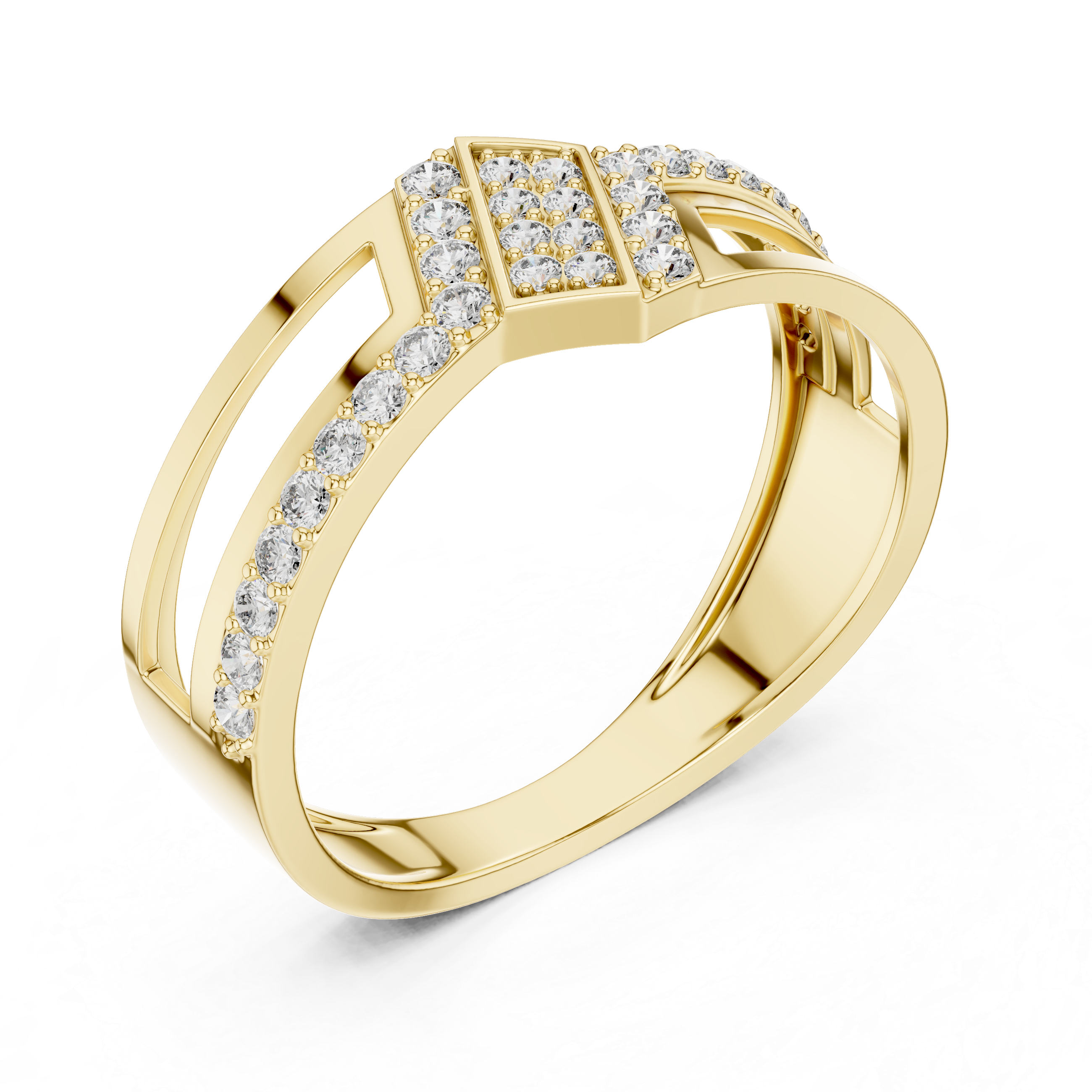 KM0214 Yellow Gold View 2