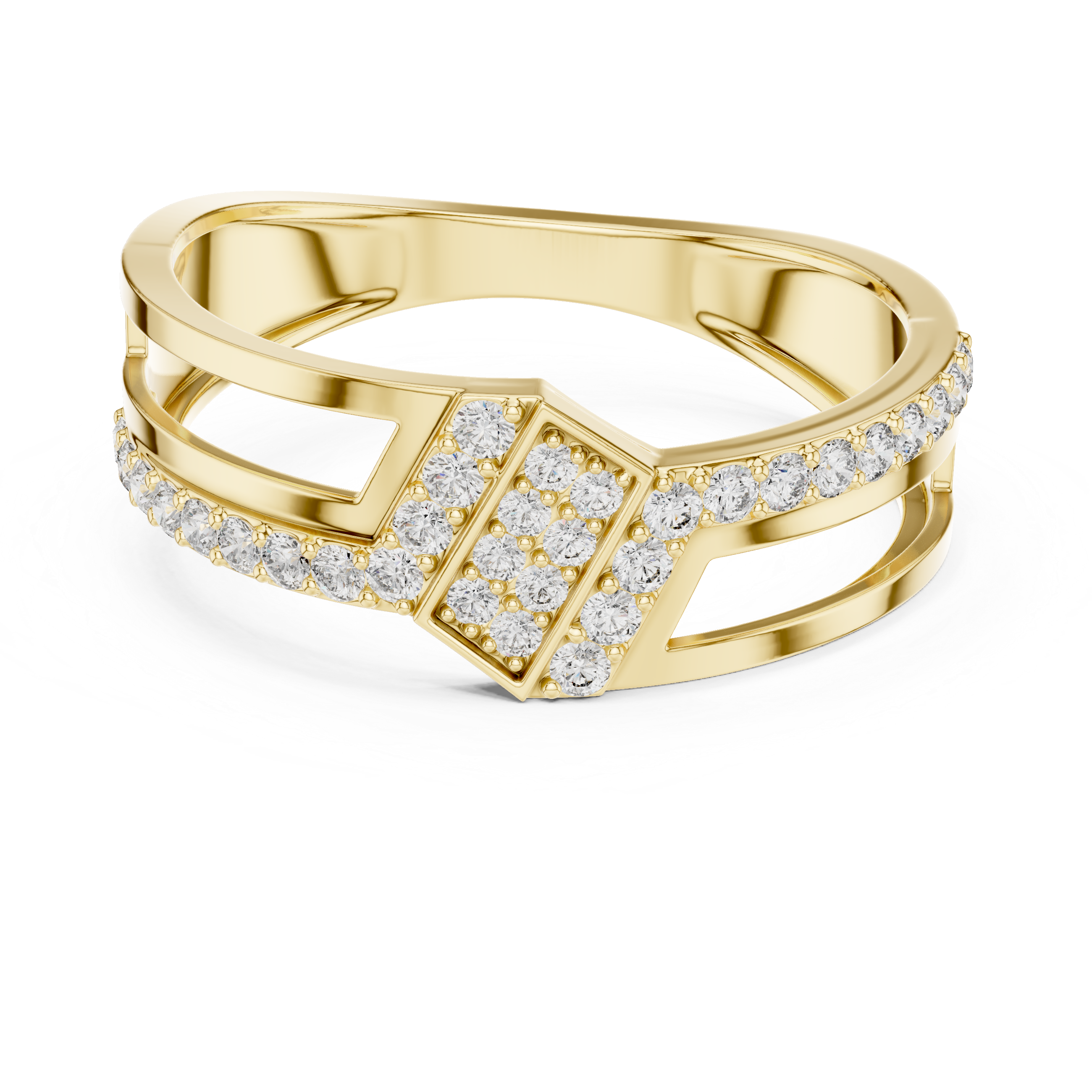 KM0214 Yellow Gold View 4