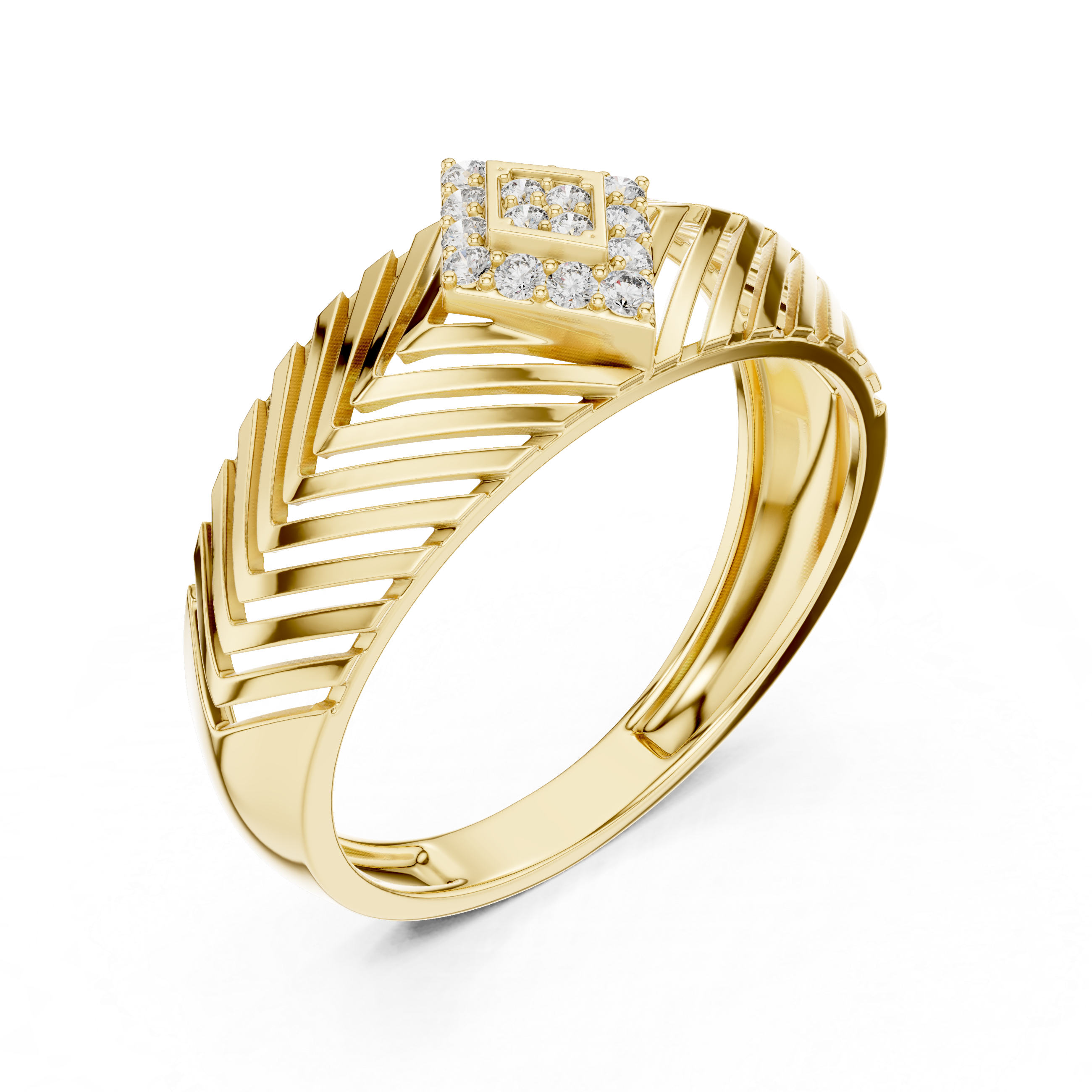 KM0216 Yellow Gold View 2