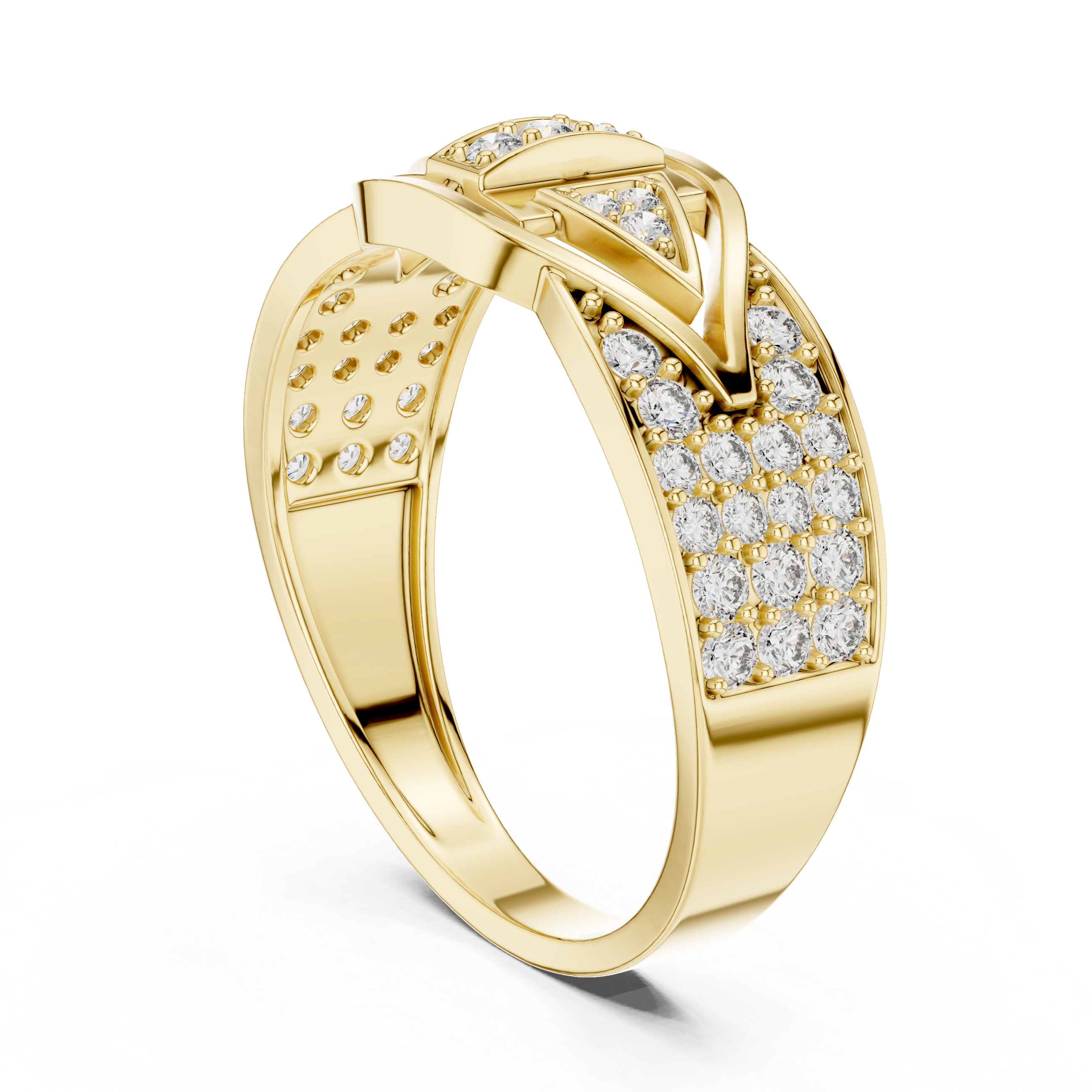 KM0217 Yellow Gold View 1