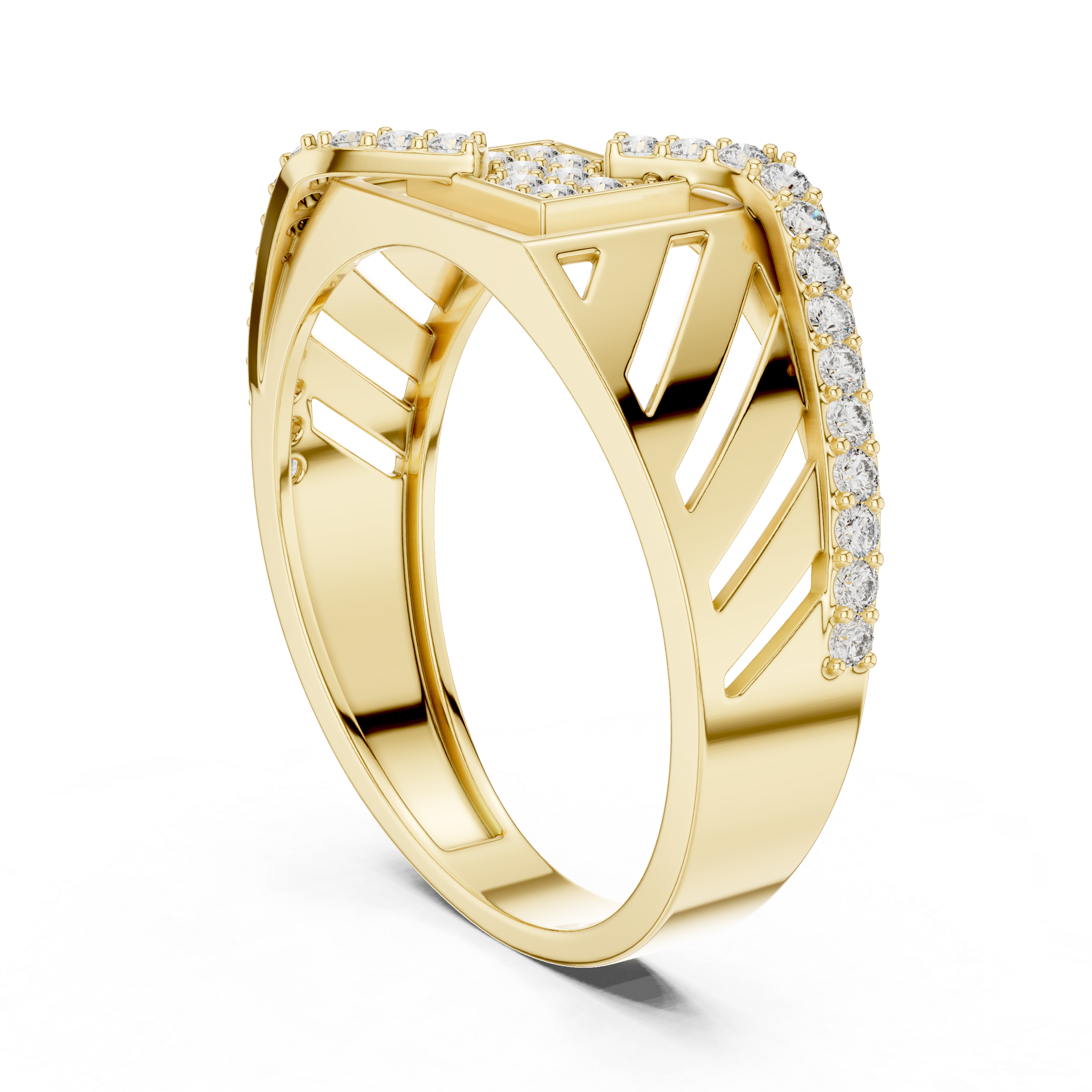 KM0218 Yellow Gold View 1