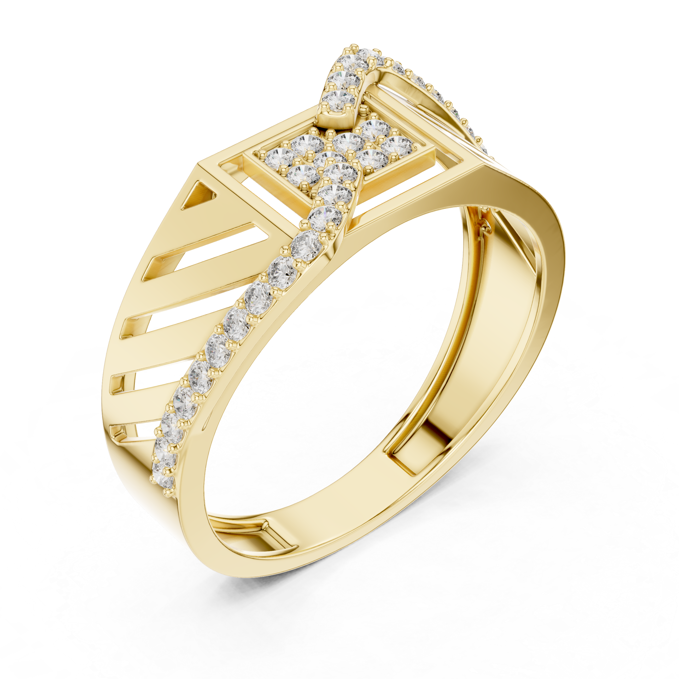 KM0218 Yellow Gold View 2