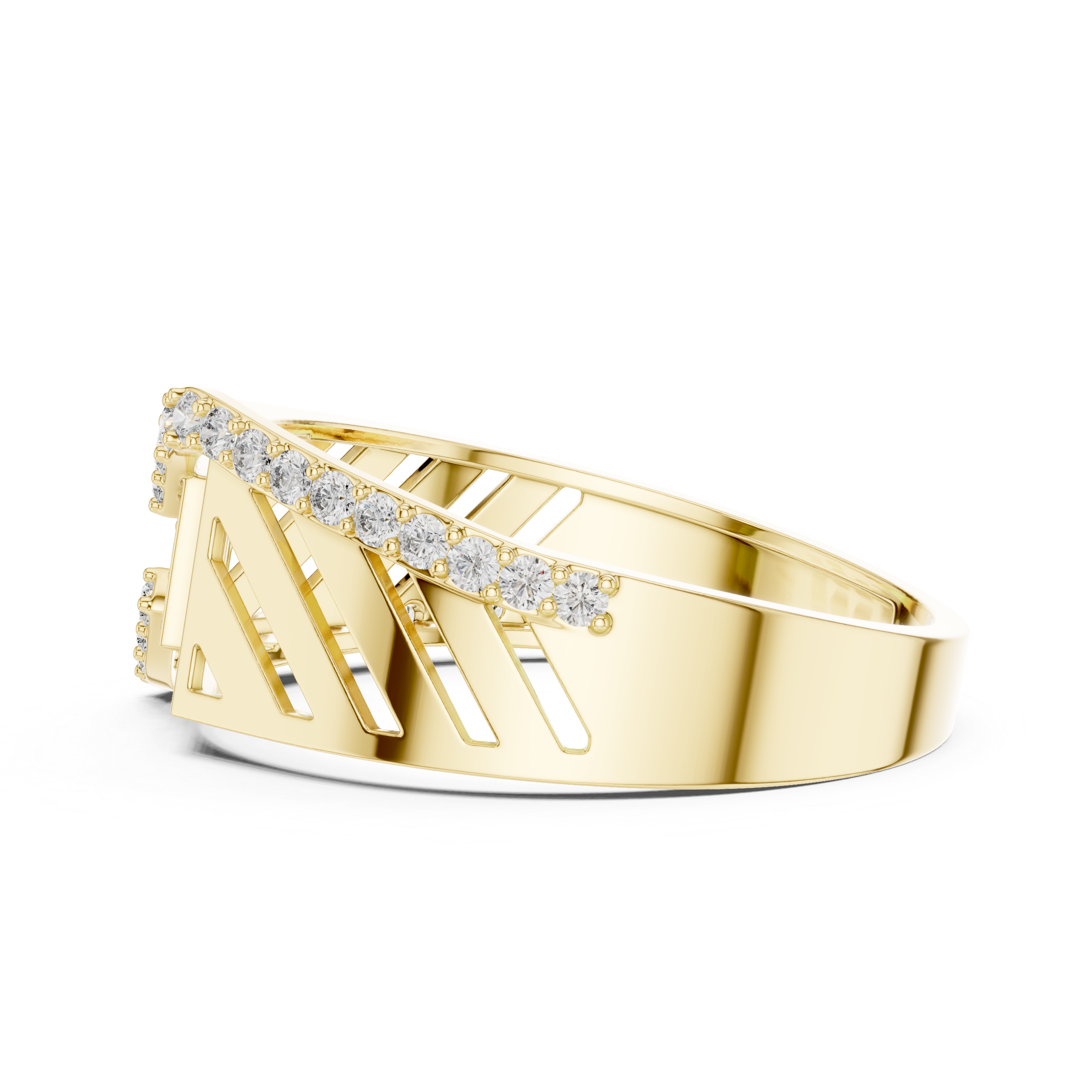 KM0218 Yellow Gold View 3