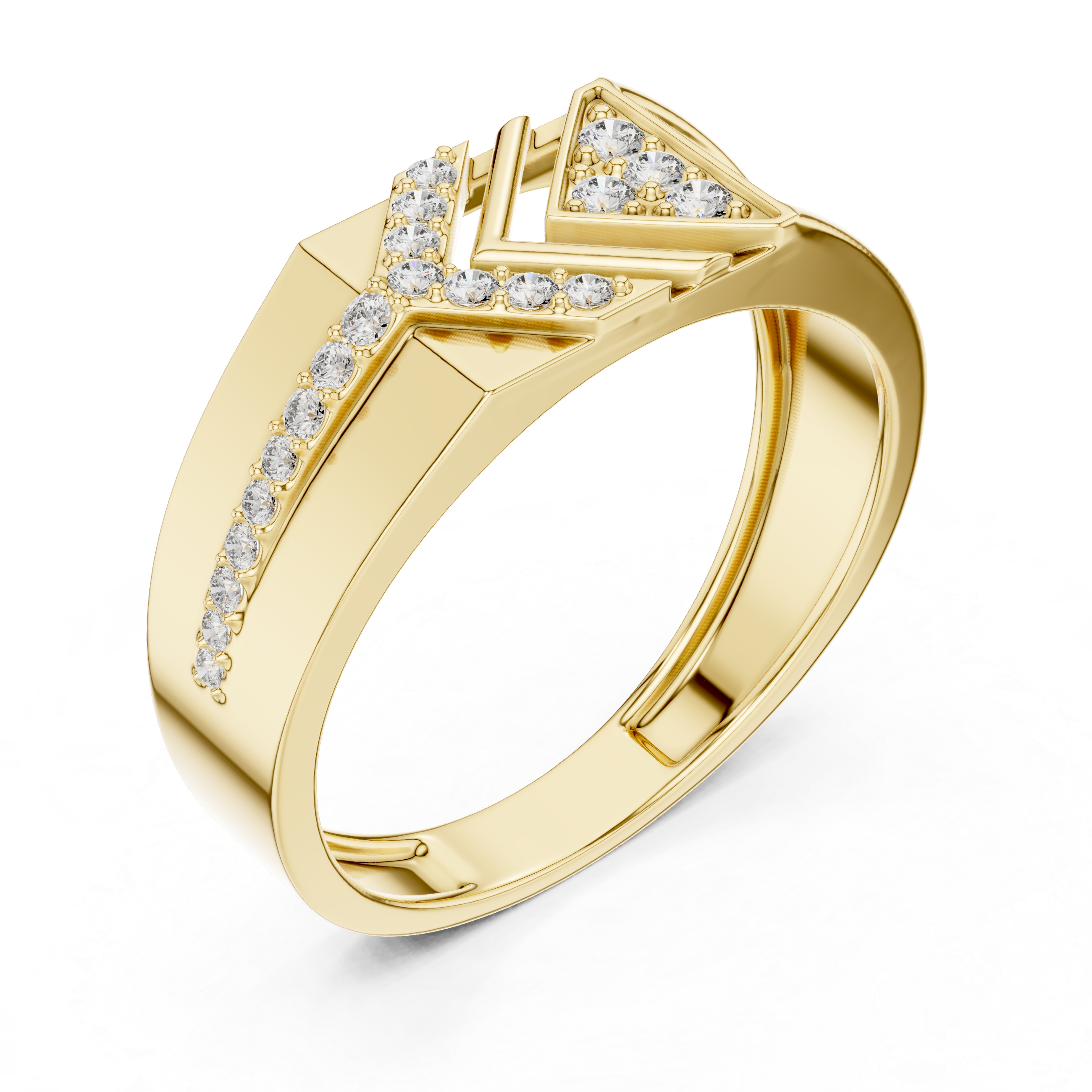 KM0219 Yellow Gold View 2