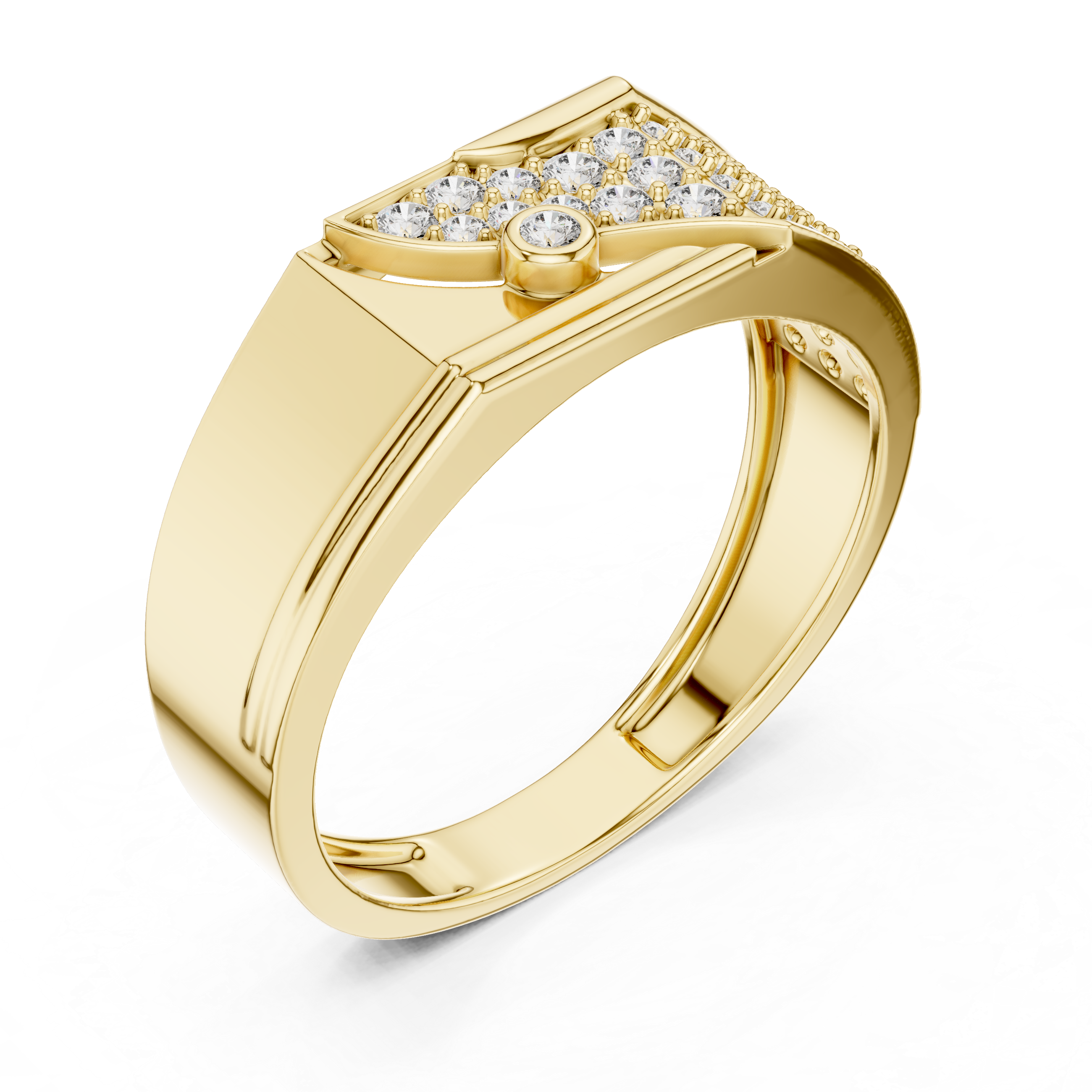 KM0220 Yellow Gold View 2