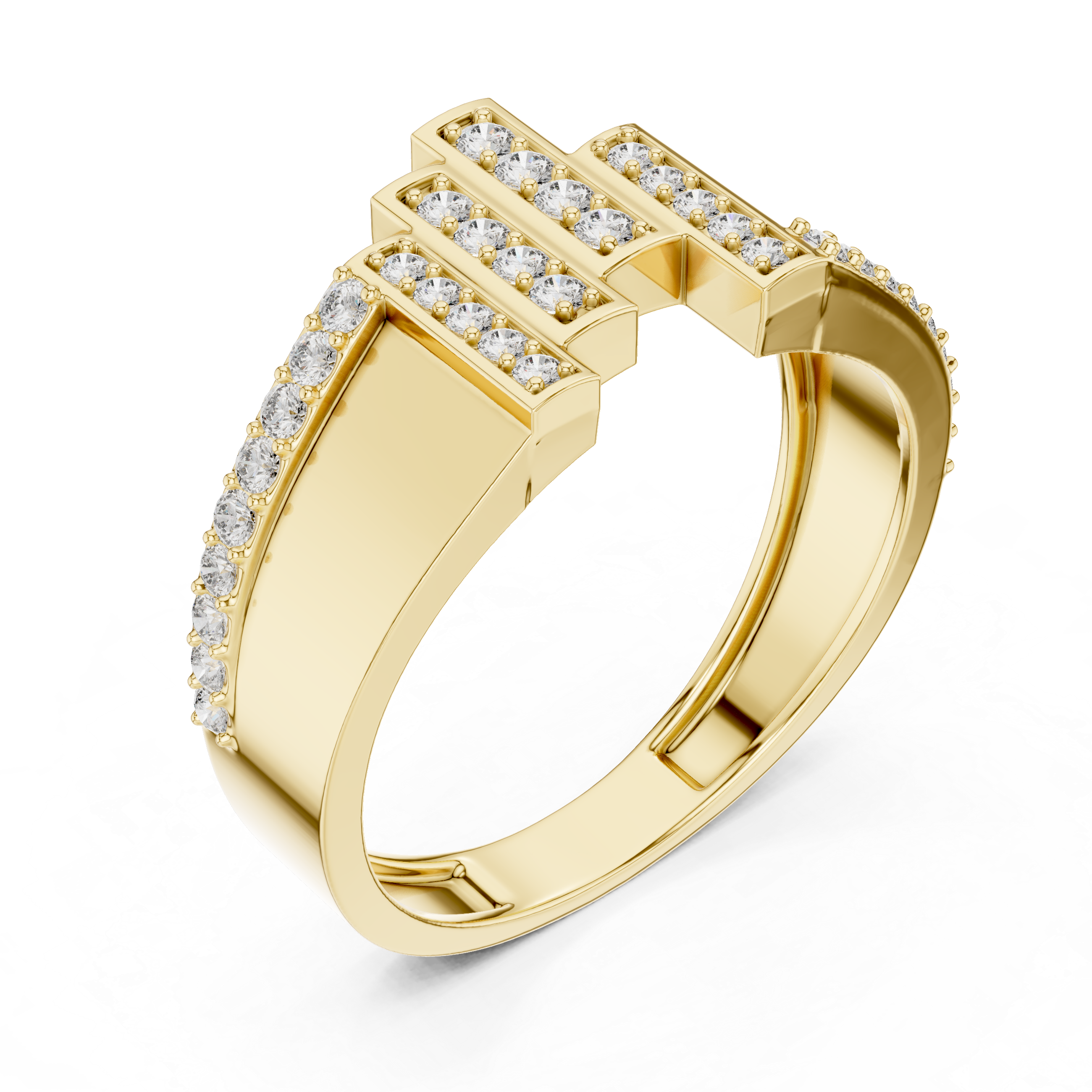 KM0221 Yellow Gold View 2