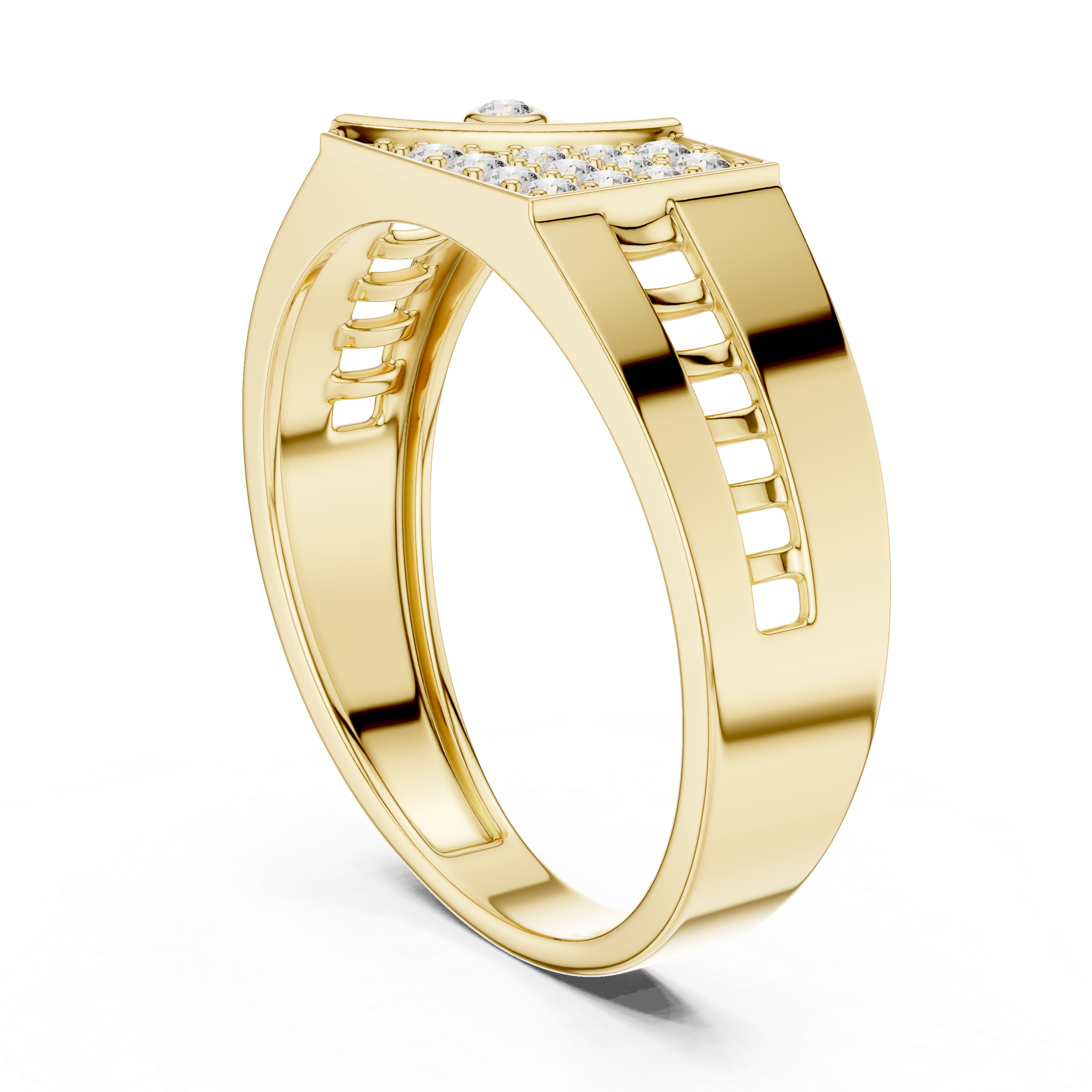 KM0222 Yellow Gold View 1