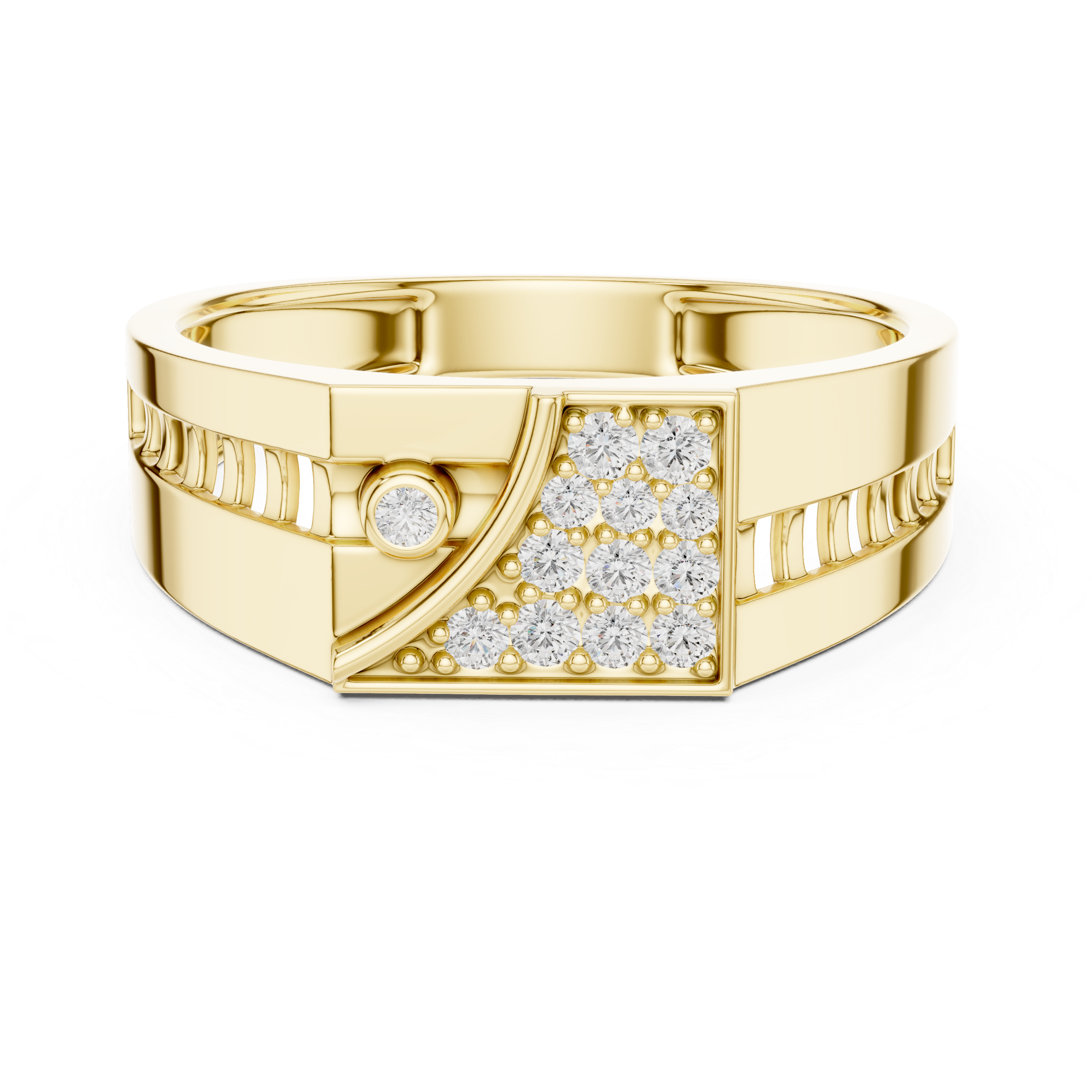 KM0222 Yellow Gold View 4