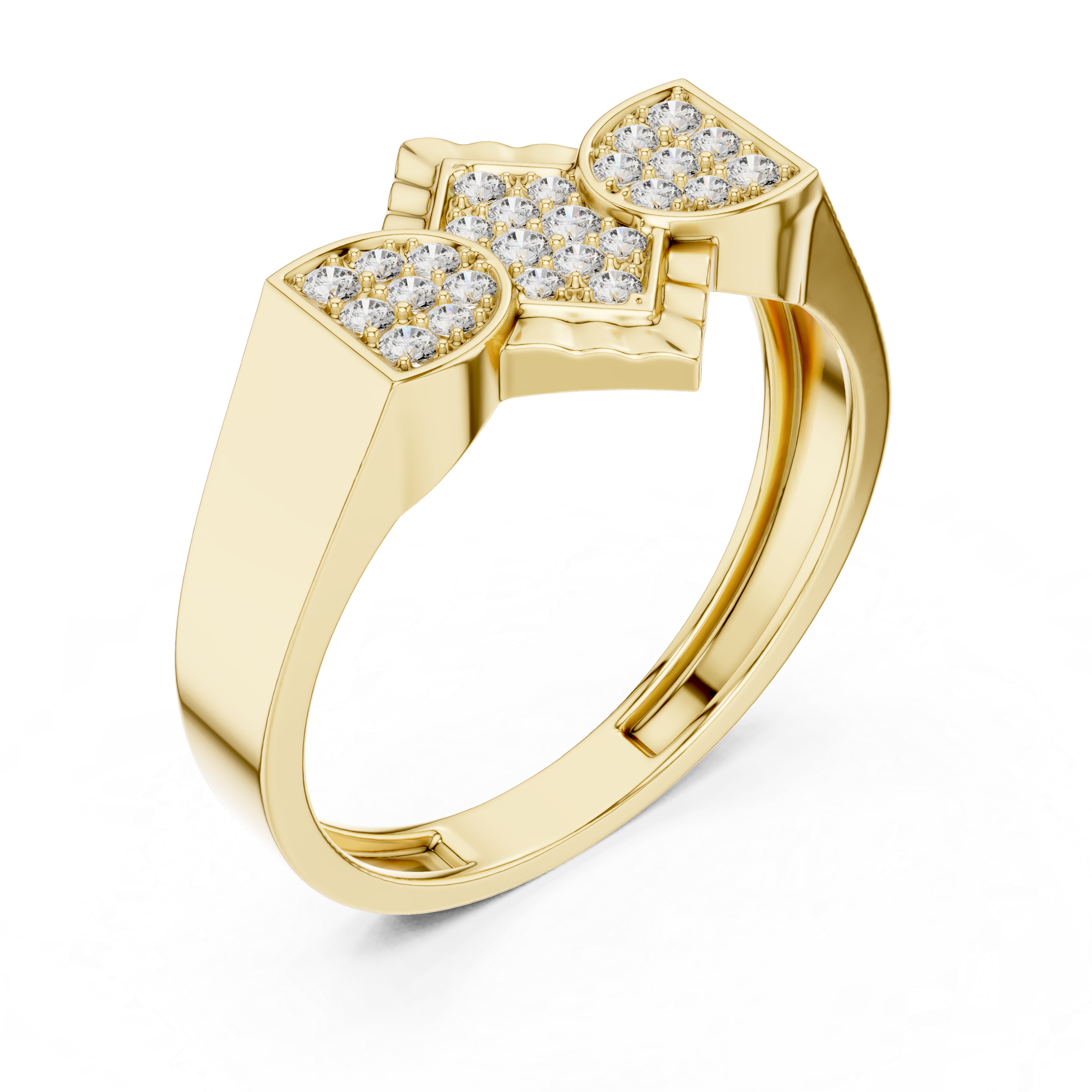 KM0196 Yellow Gold View 2