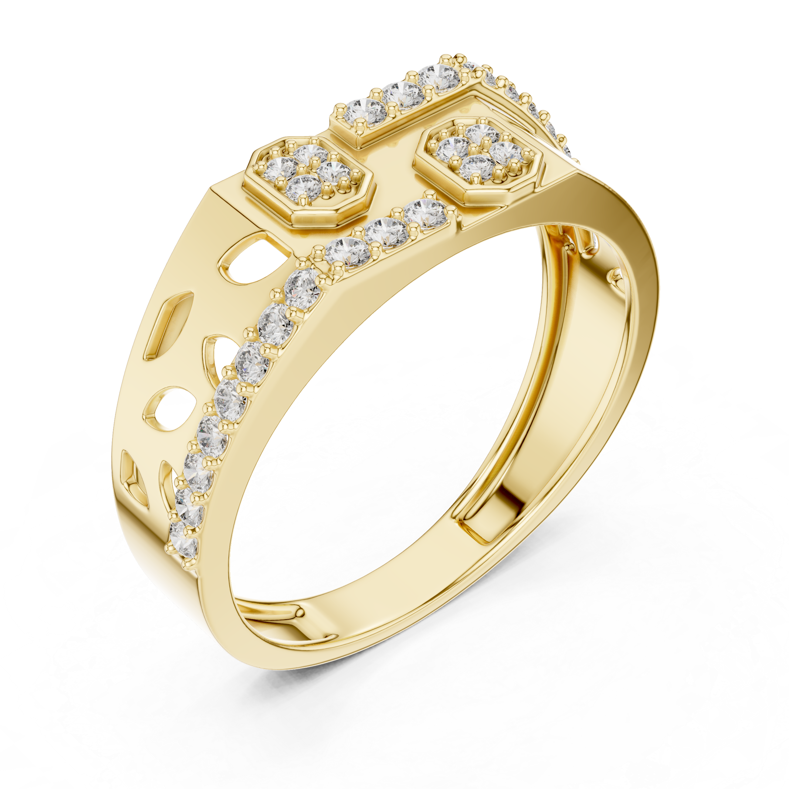 KM0223 Yellow Gold View 2