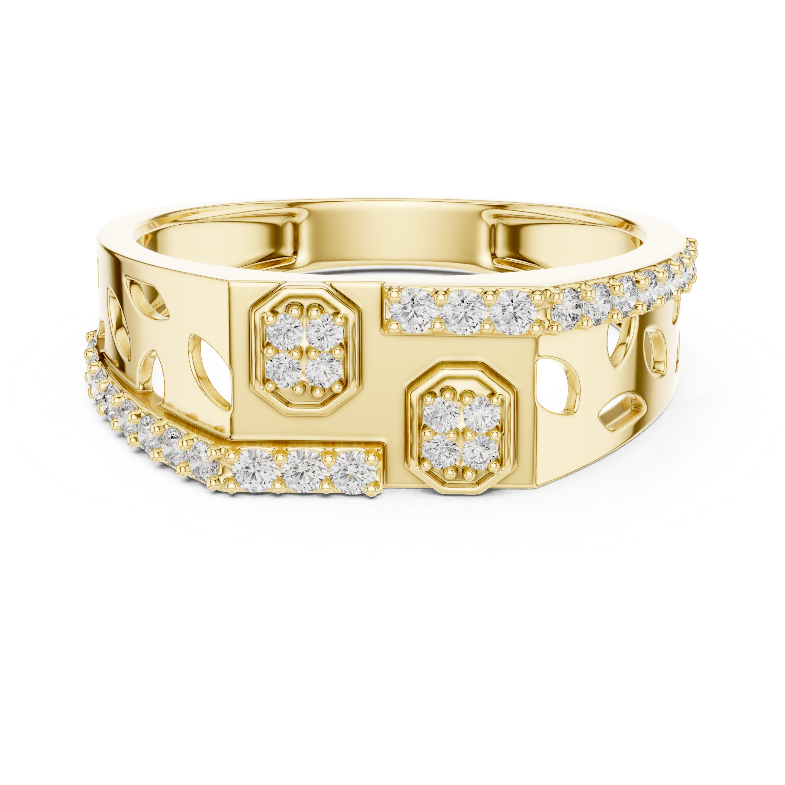 KM0223 Yellow Gold View 4