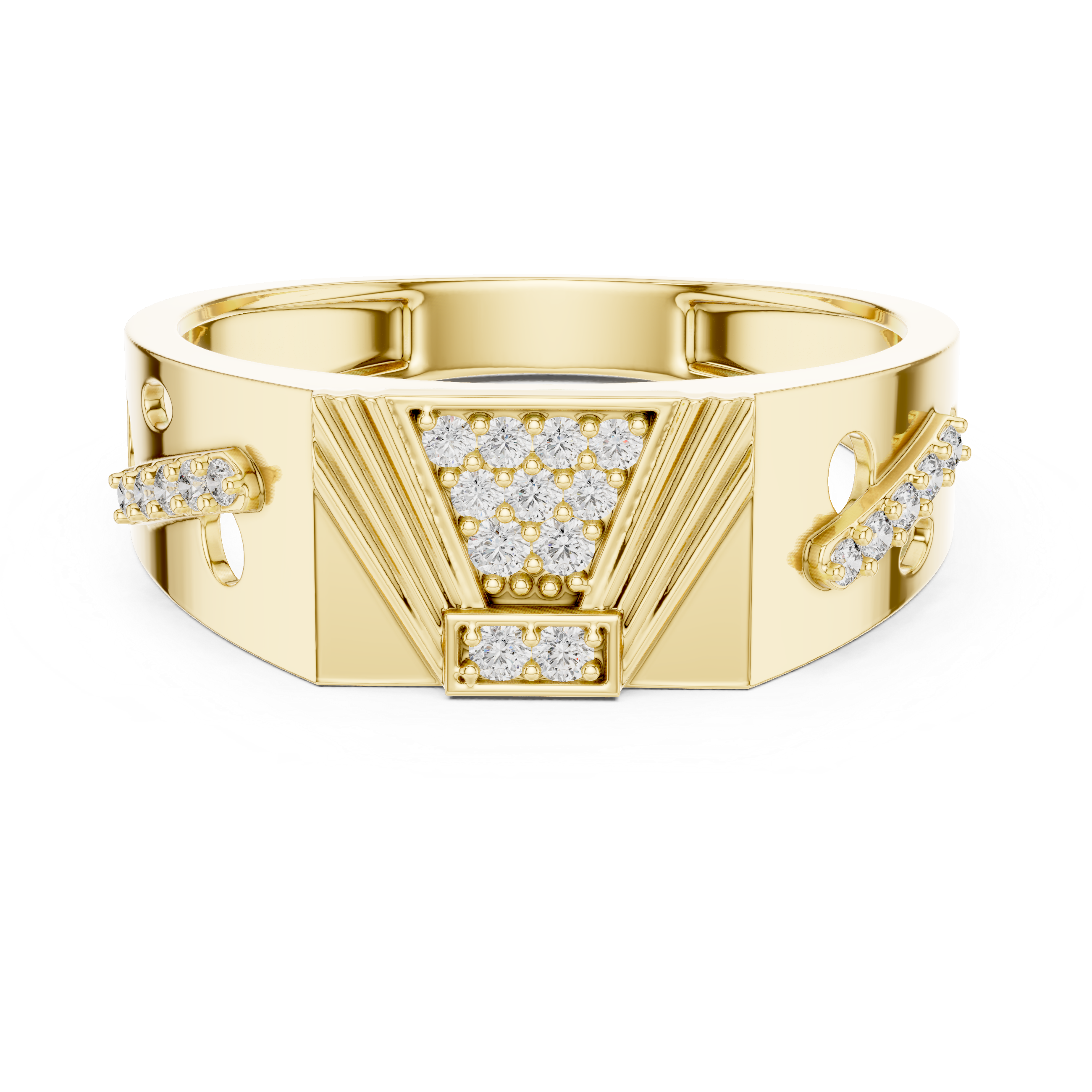 KM0224 Yellow Gold View 4