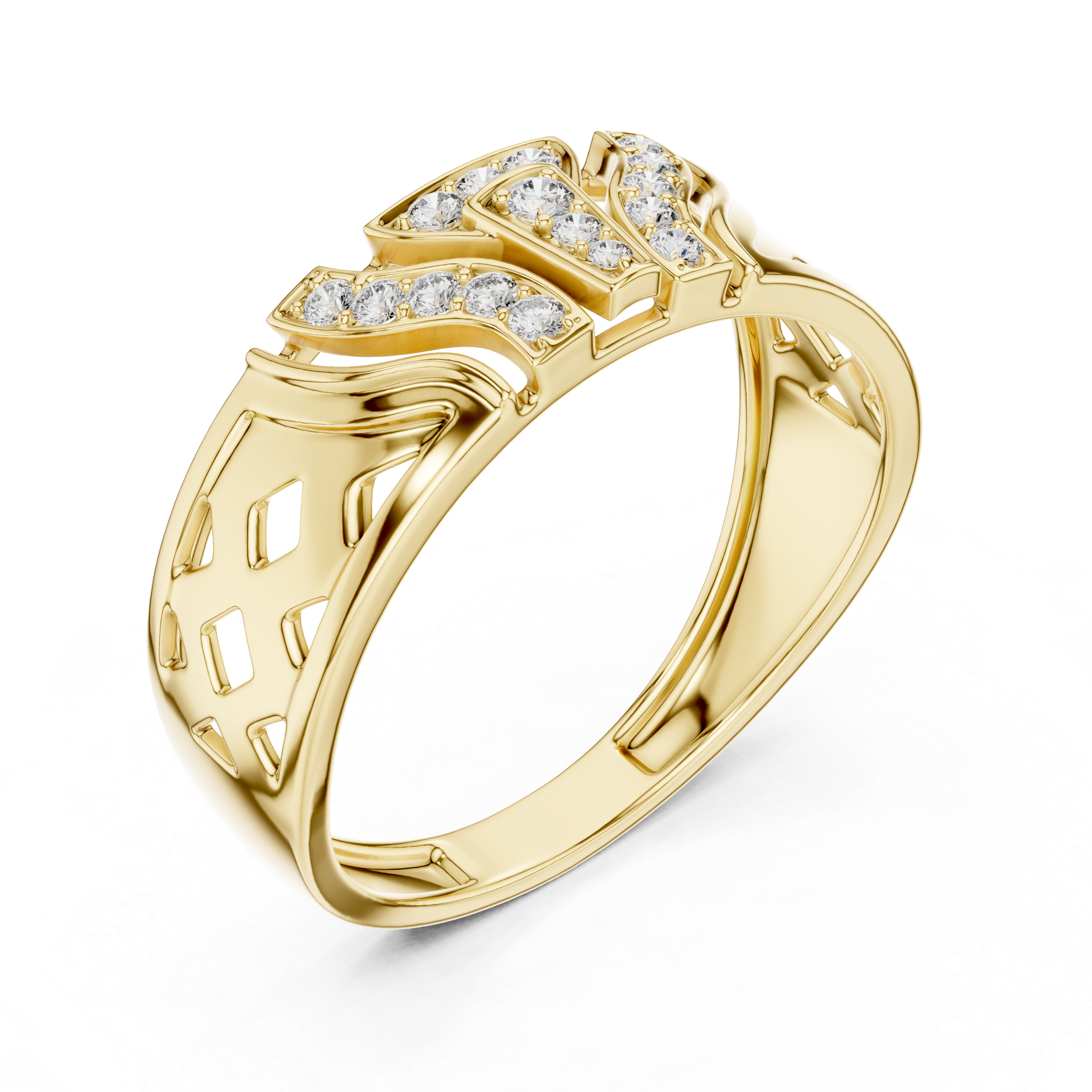 KM0225 Yellow Gold View 2