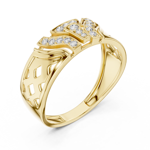 KM0225 Yellow Gold View 2