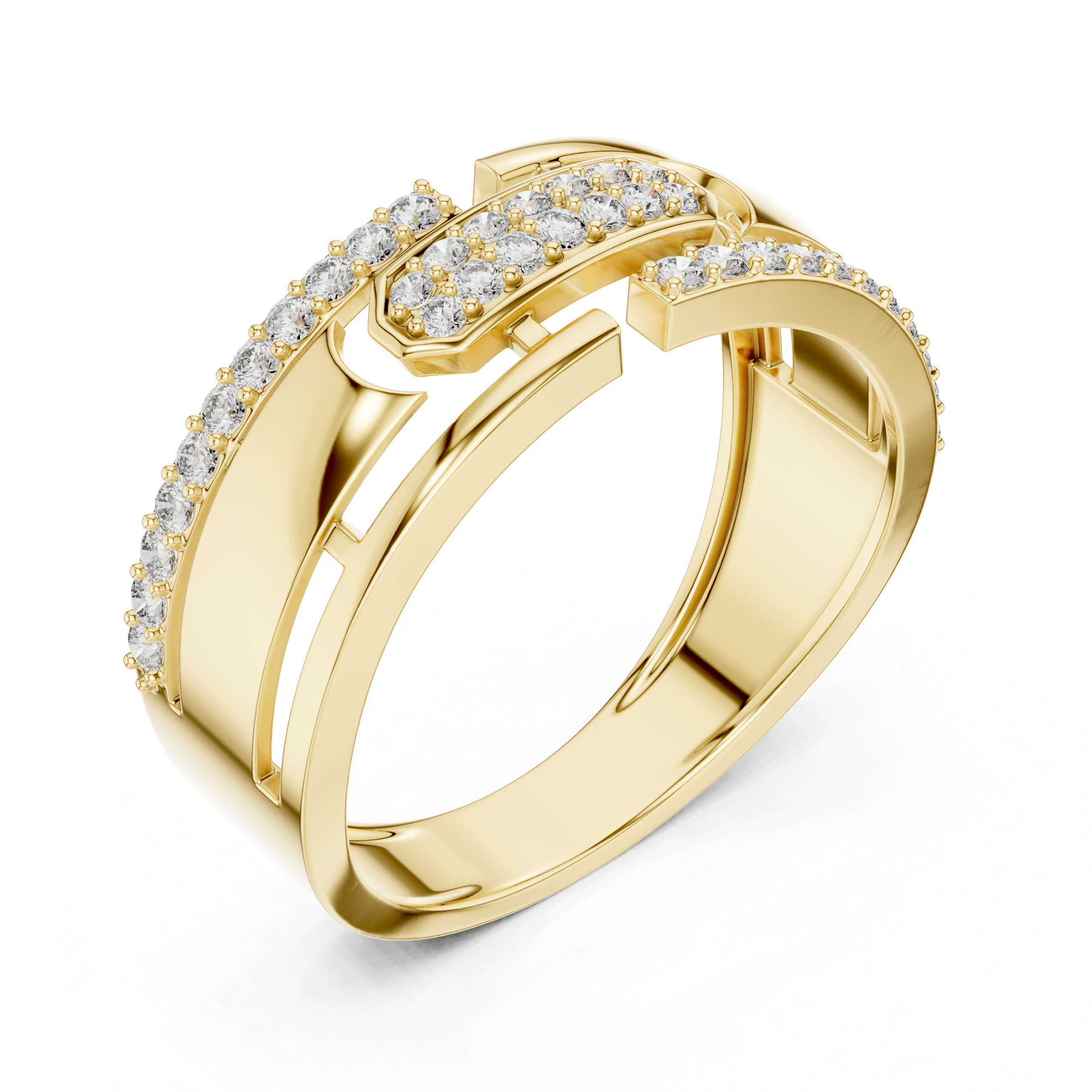 KM0199 Yellow Gold View 2
