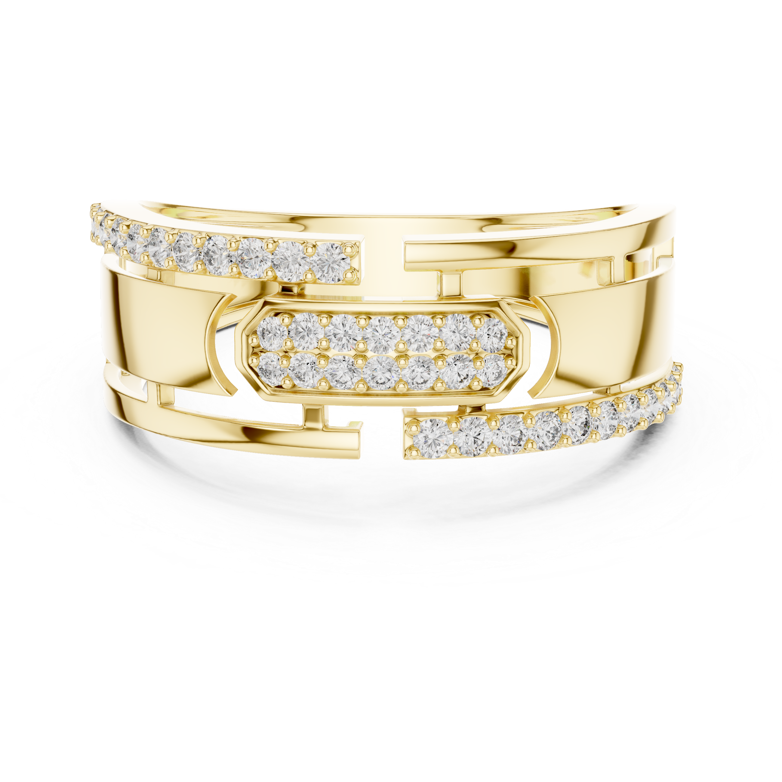 KM0199 Yellow Gold View 4
