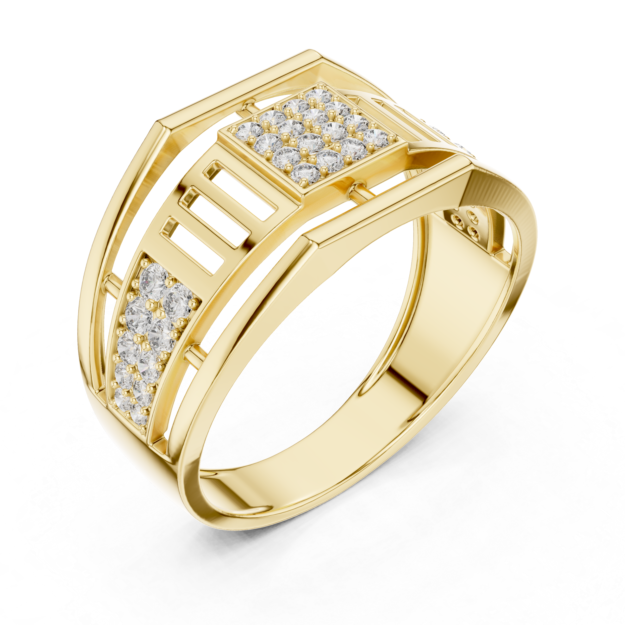 KM0201 Yellow Gold View 2