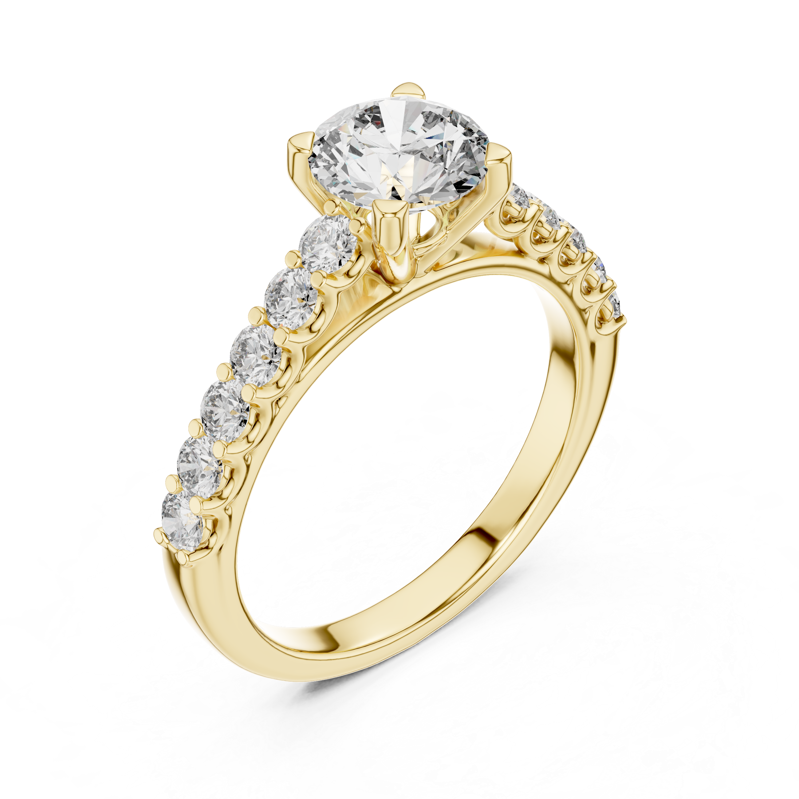 KM0034 Yellow Gold View 2