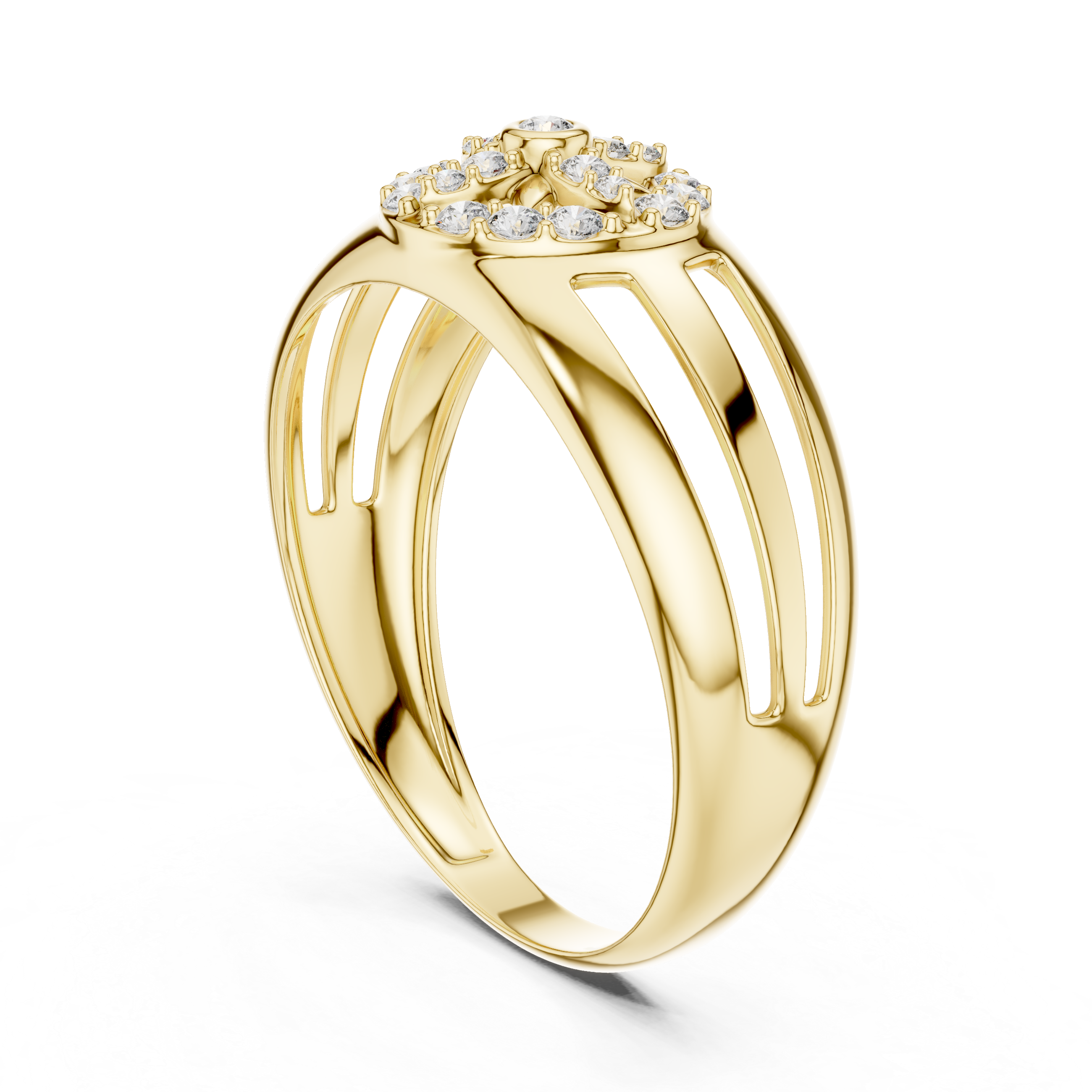 Classic Halo Dome Ring