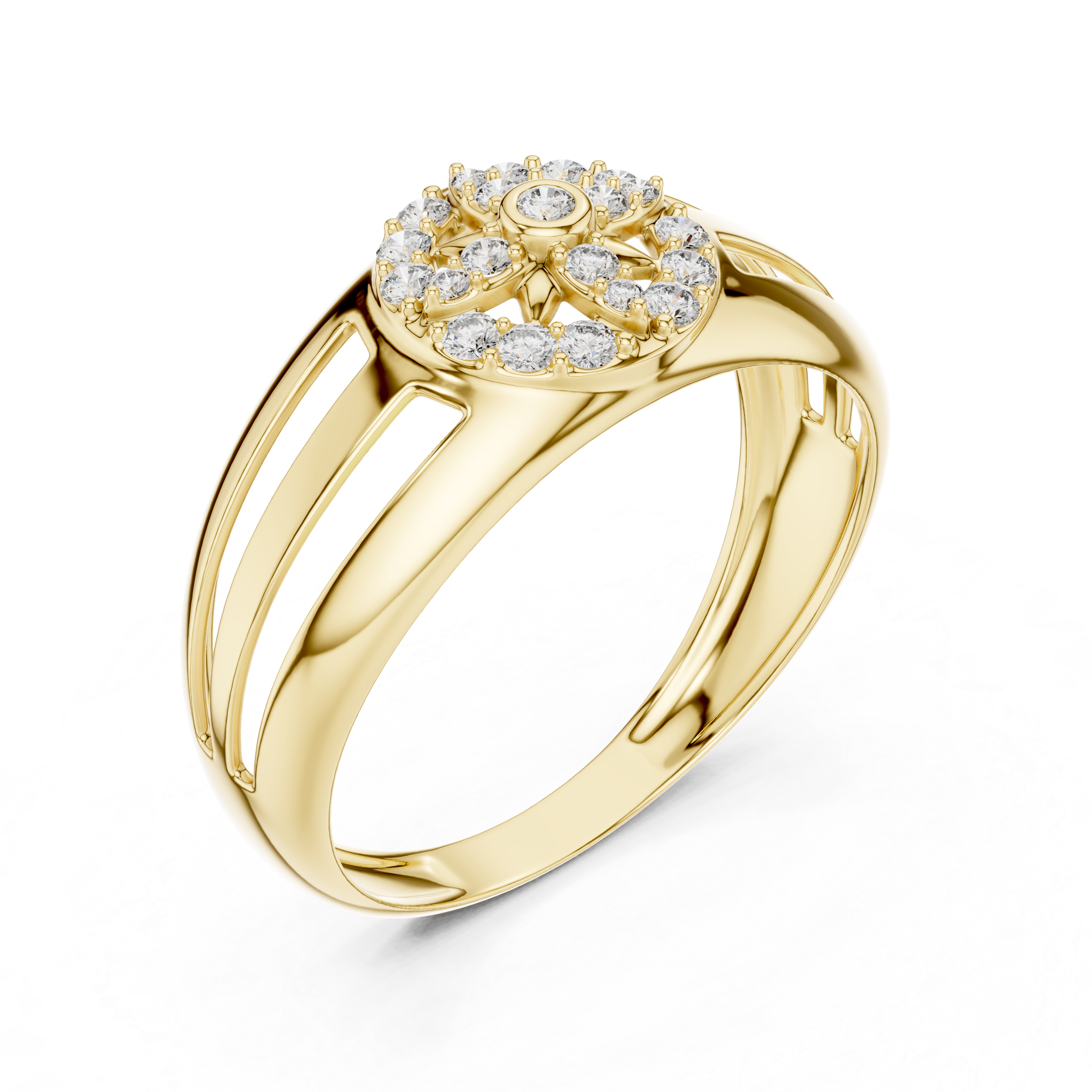 Classic Halo Dome Ring