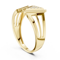 Chevron Ridge Diamond Ring