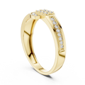 Dual Bar Accent Diamond Ring