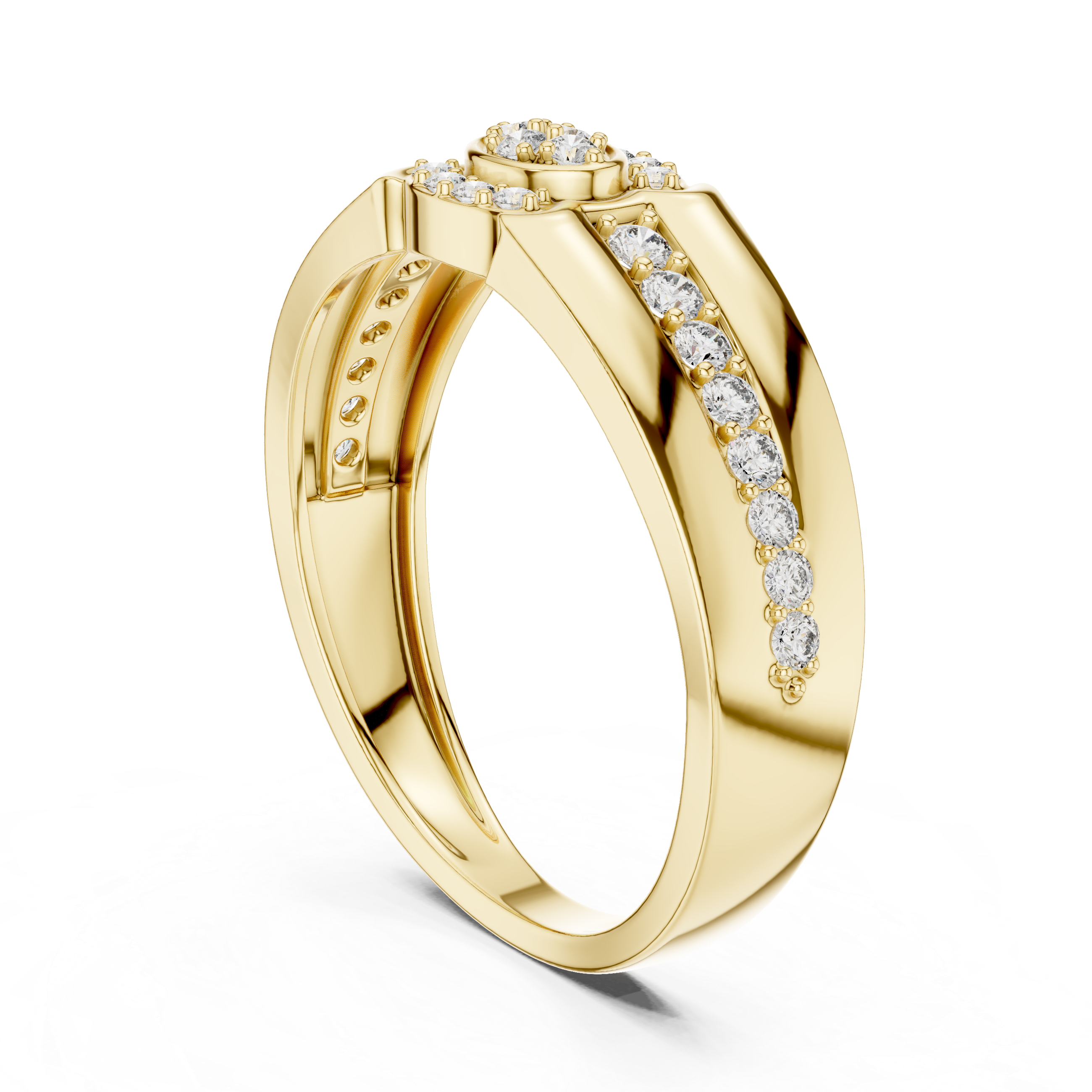 Classic Twin Halo Ring