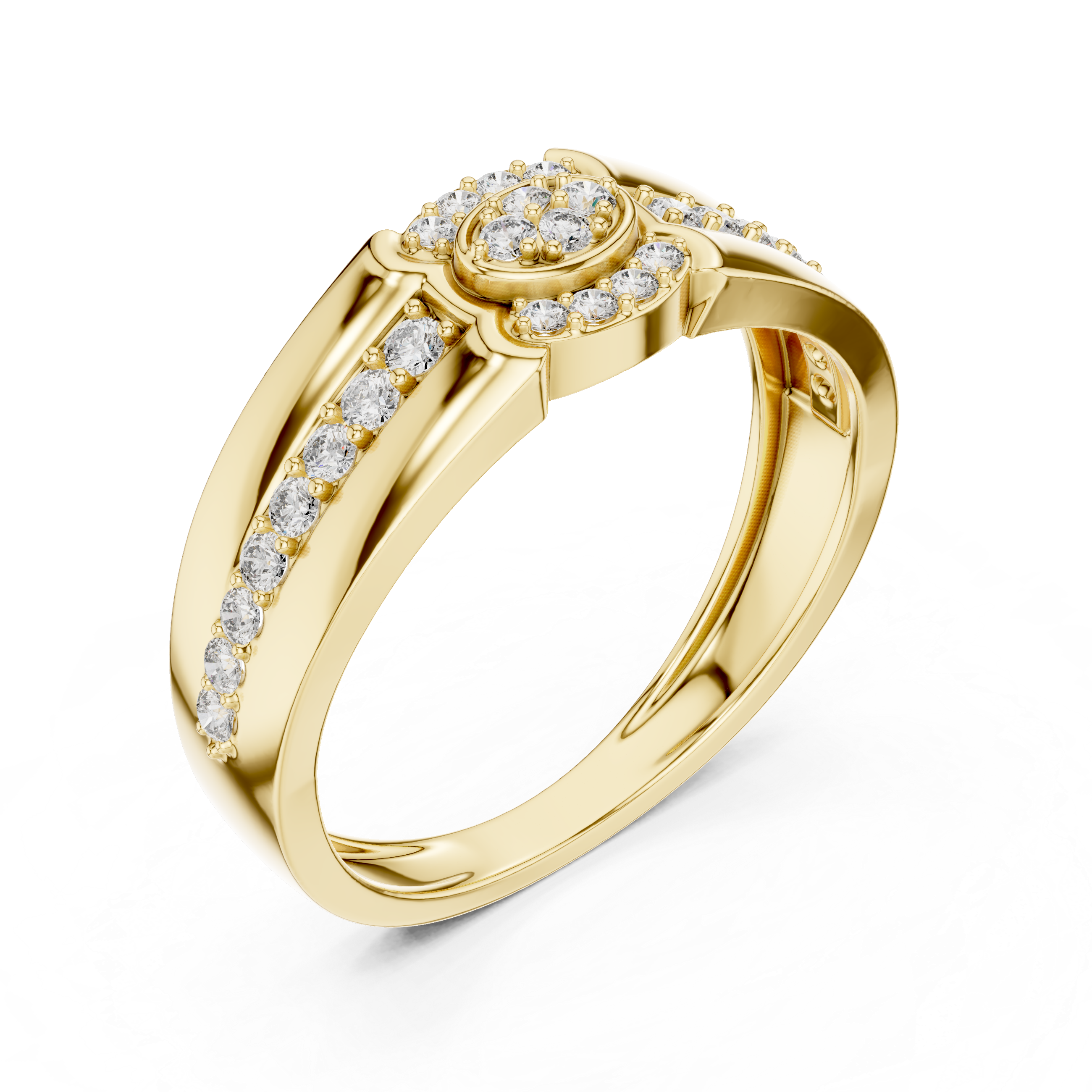 Classic Twin Halo Ring