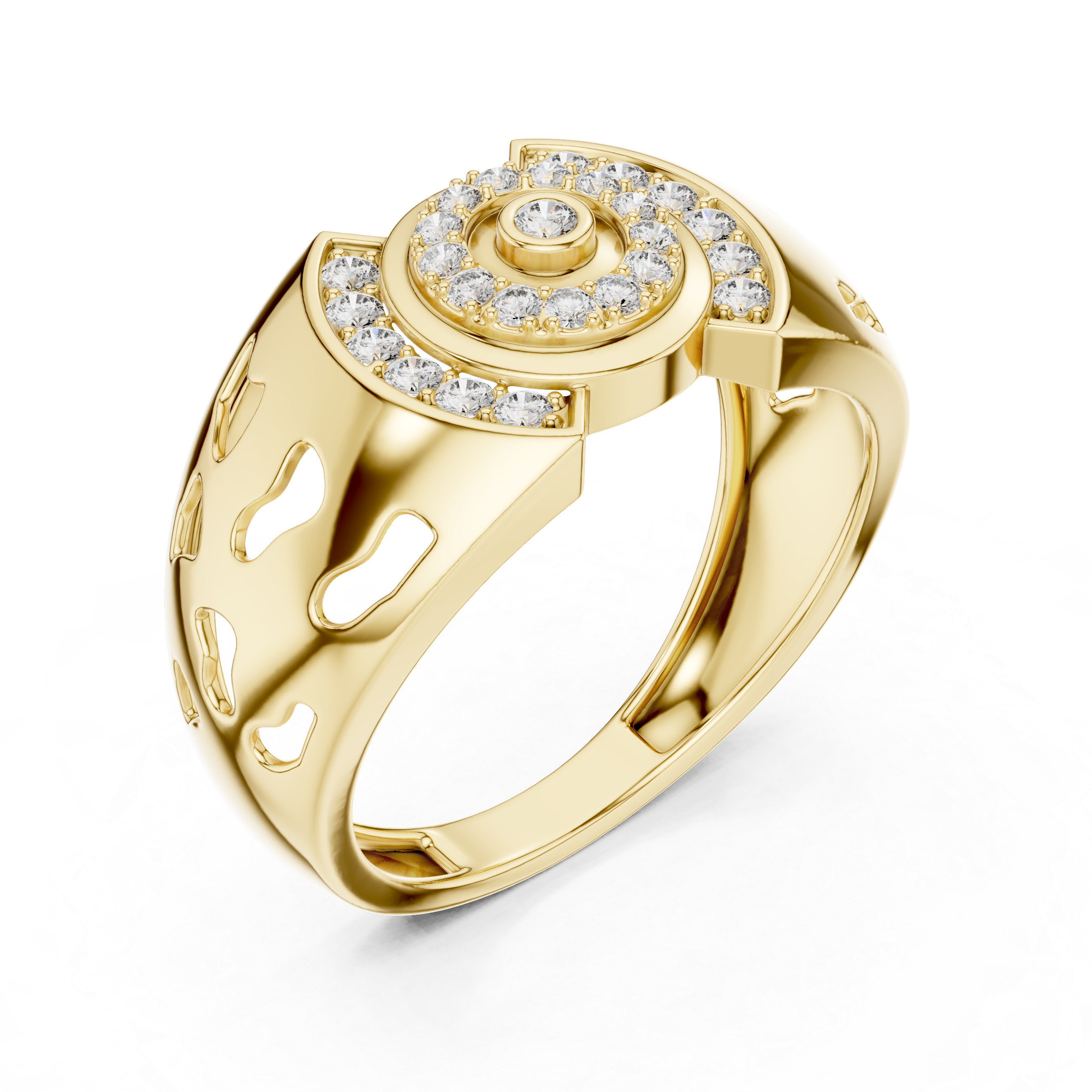 Eclipse Halo Diamond Ring