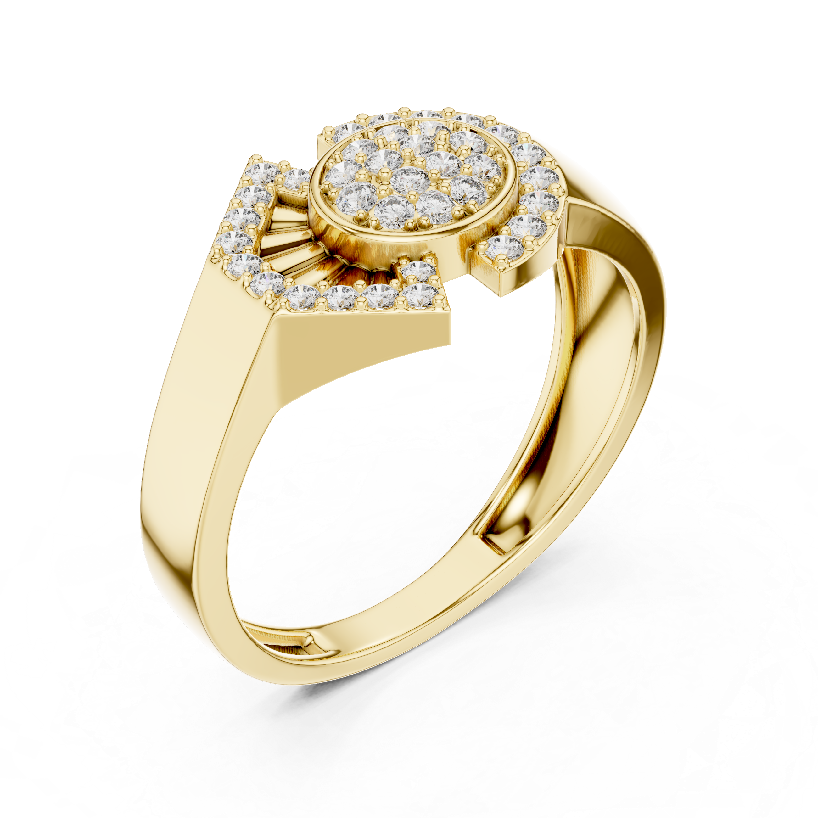 Regal Frame Diamond Ring