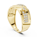 Chevron Flow Diamond Ring