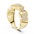 Dual Panel Diamond Ring