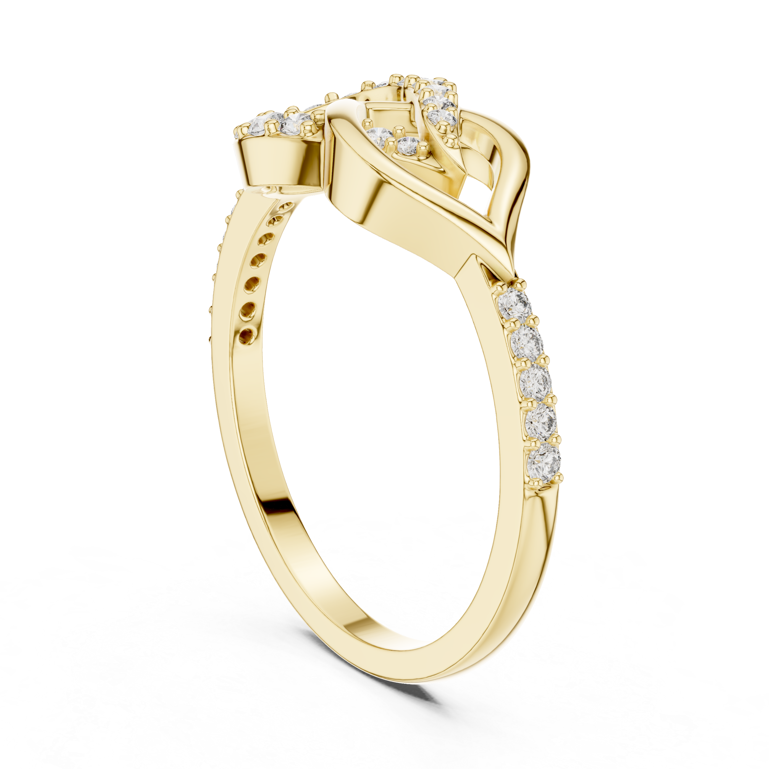 Infinity Twist Diamond Ring