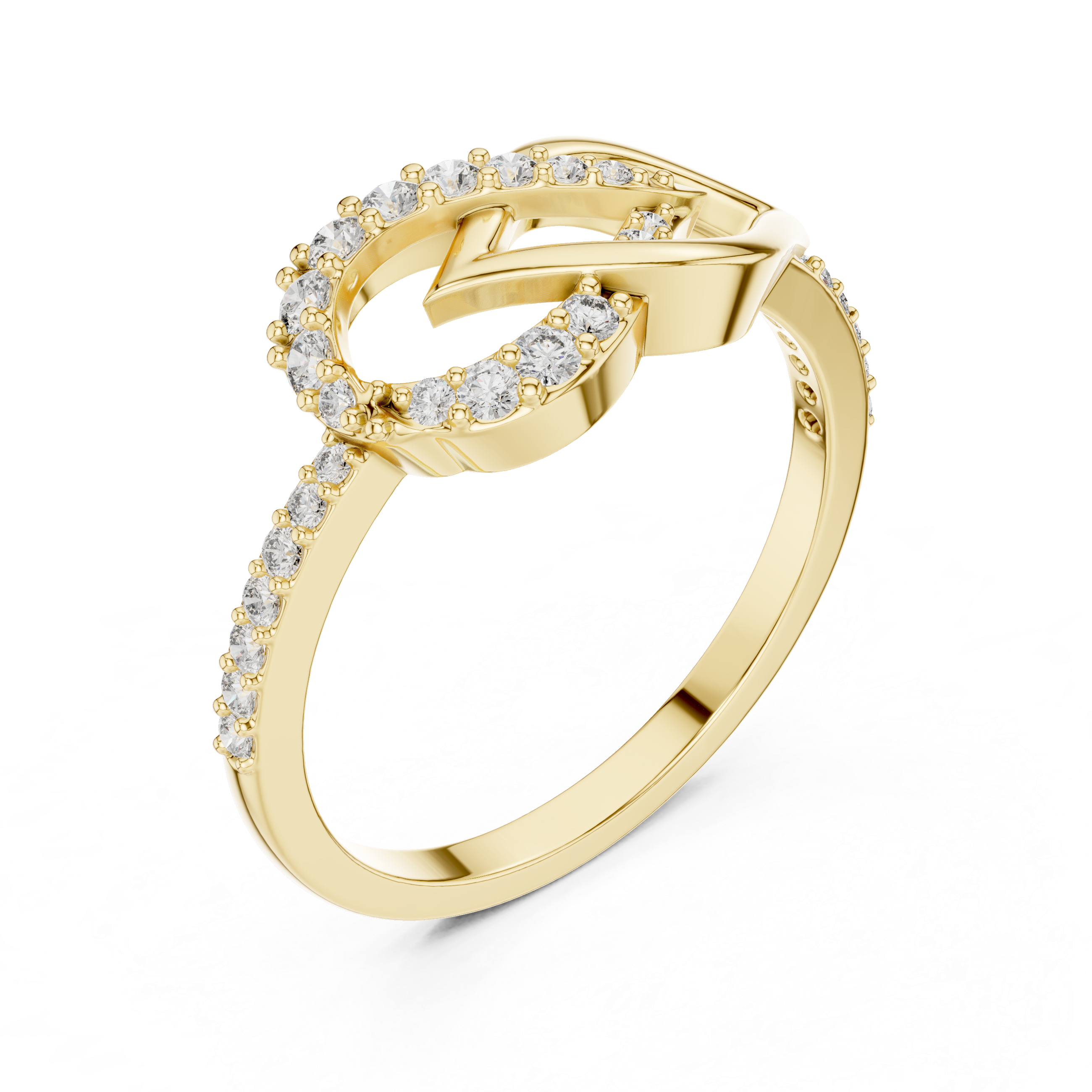Infinity Twist Diamond Ring