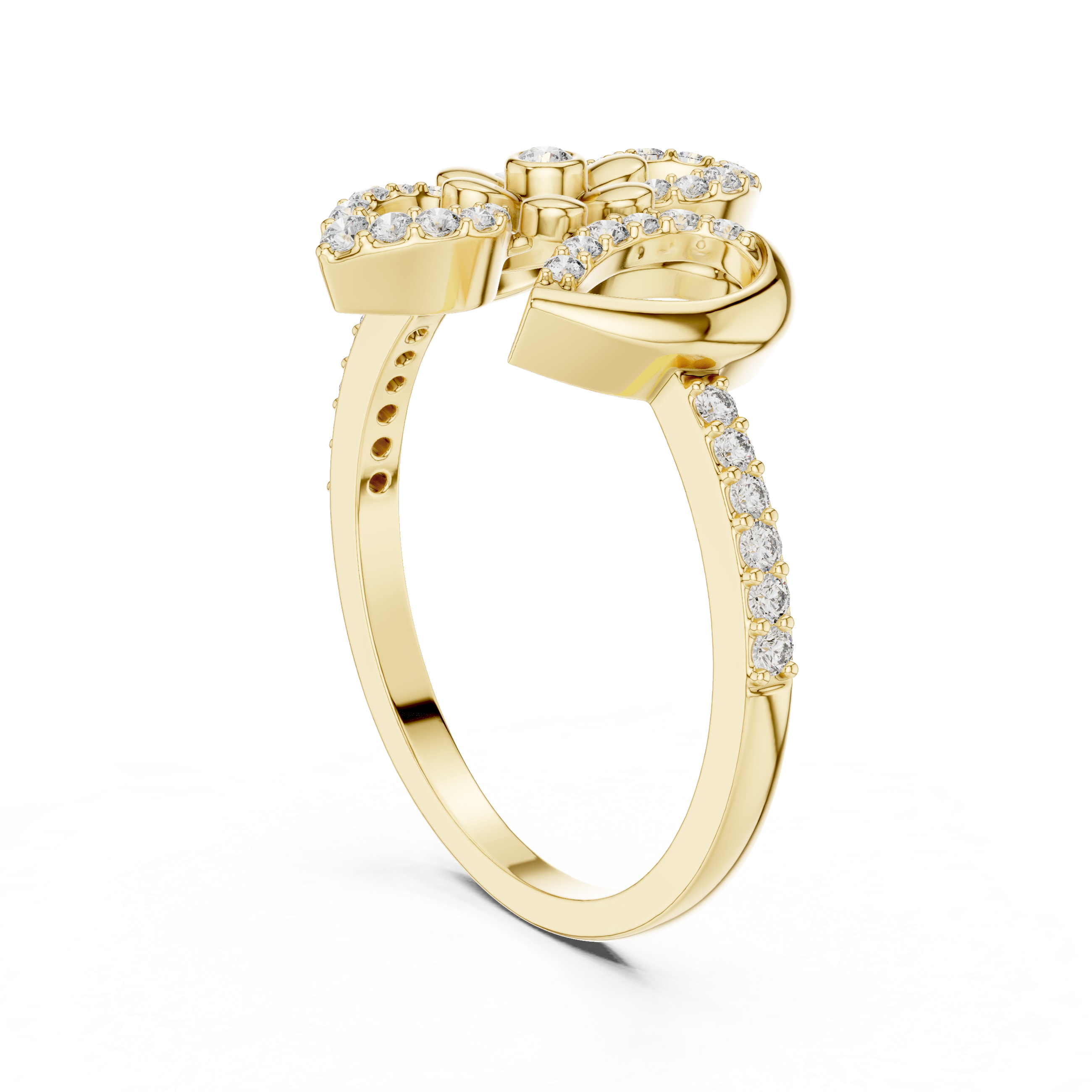 Floral Crown Diamond Ring