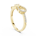 Dual Emblem Diamond Ring