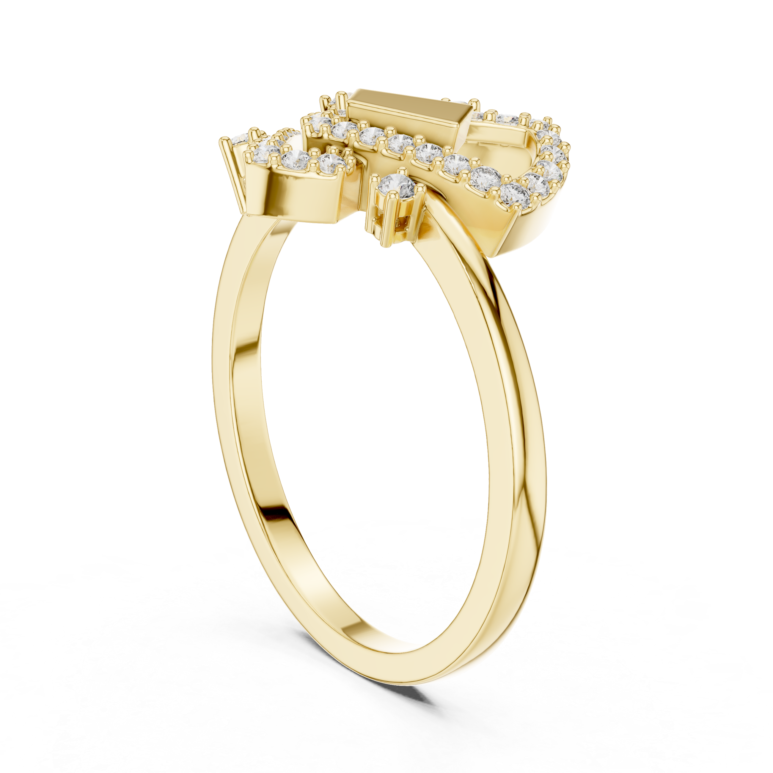 Infinity Knot Diamond Ring