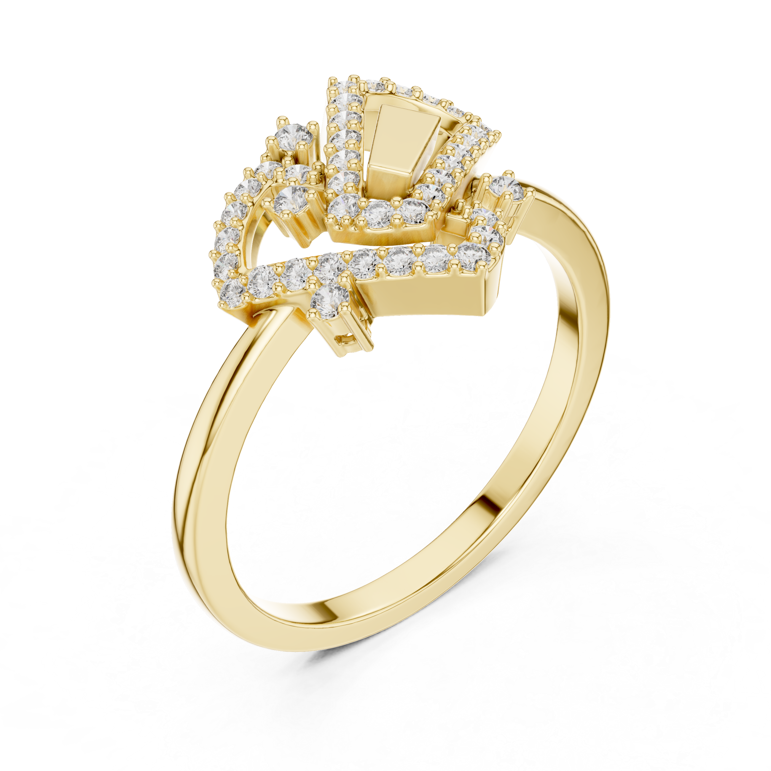 Infinity Knot Diamond Ring