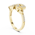 Floral Starburst Diamond Ring