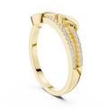 Dual Floral Diamond Ring