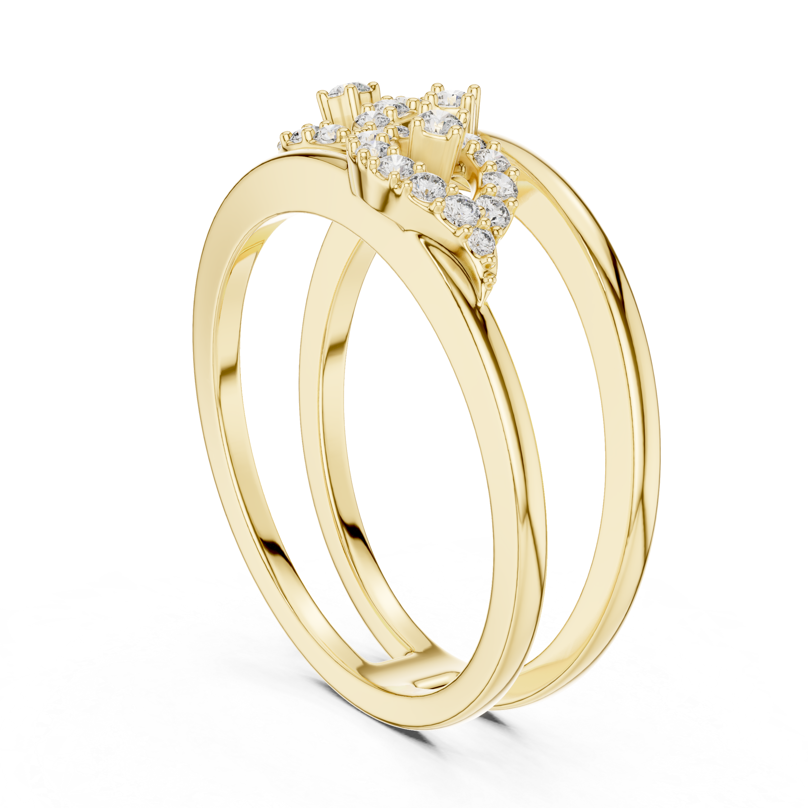 Zigzag Edge Diamond Ring