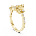 Diamond Frame Solitaire Ring